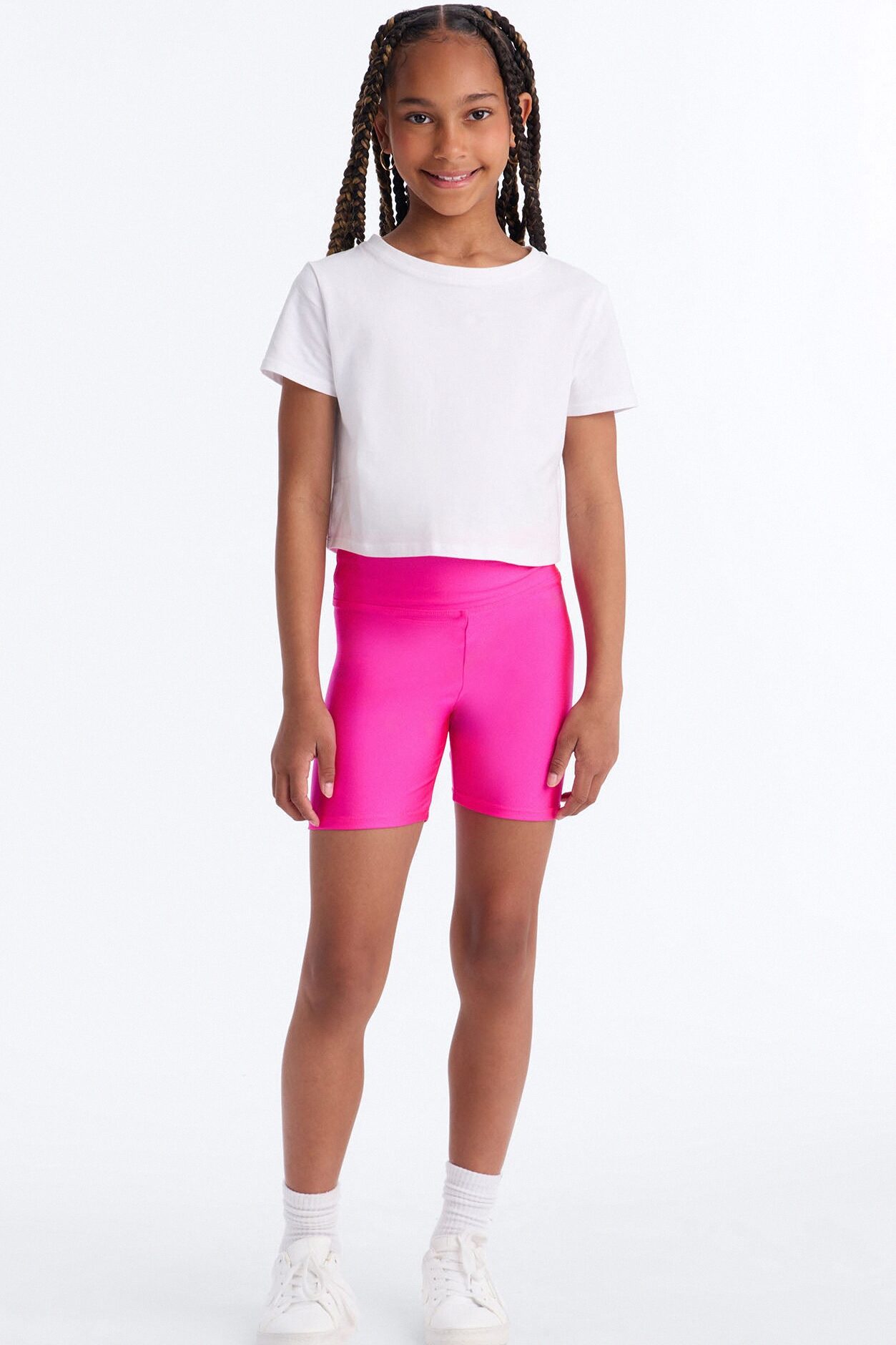 Mini Work It Girl Bike Short - Fuchsia