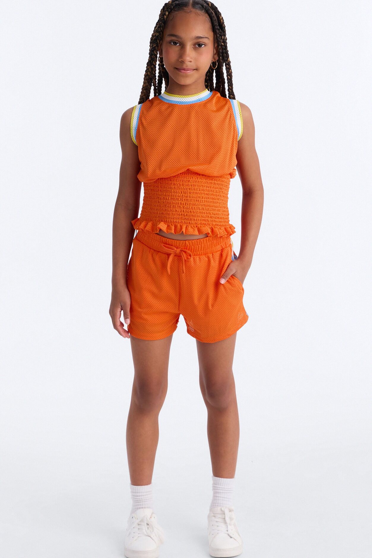 Mini Make The Most Of It Short Set - Orange