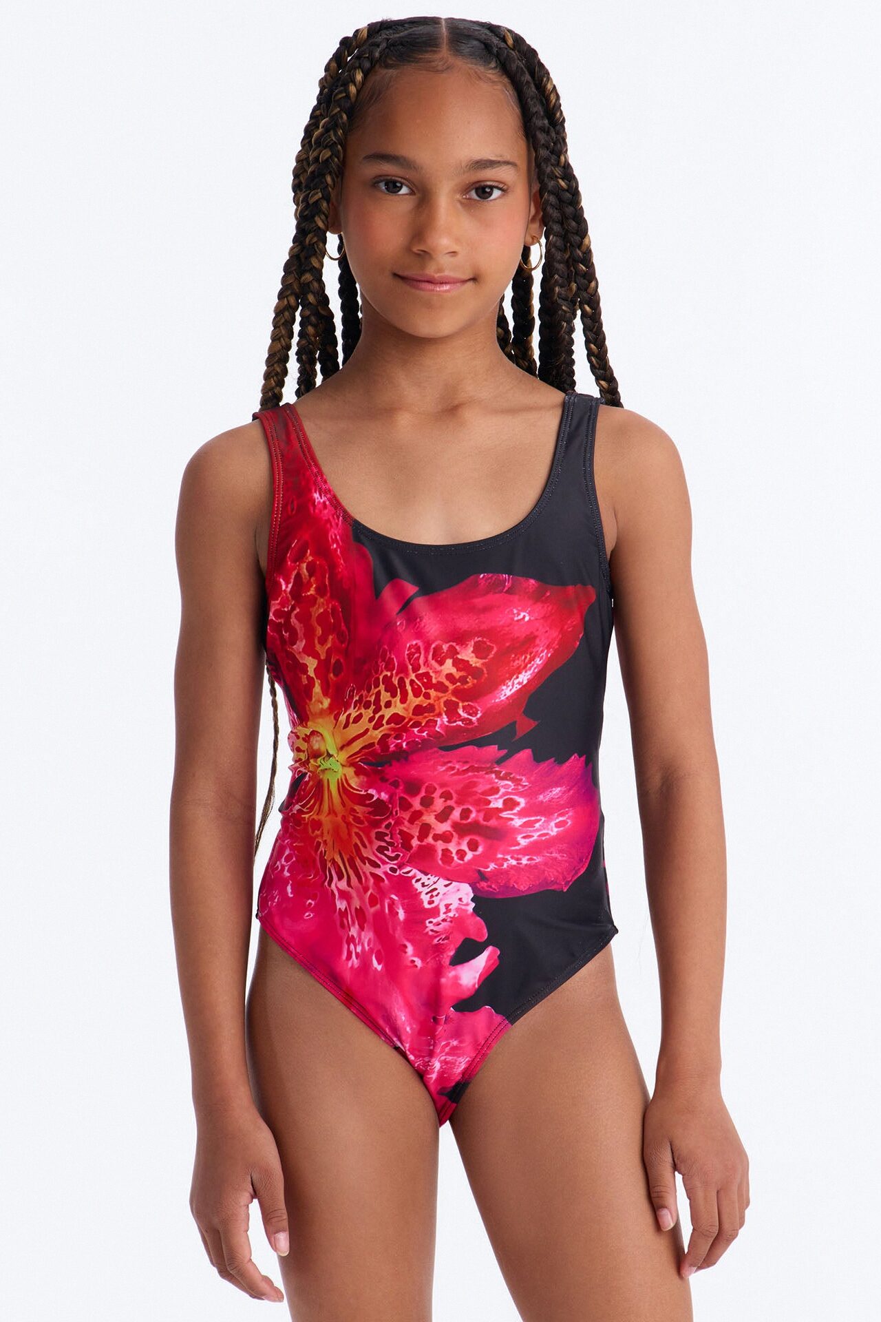 Mini Still Blooming 1 Piece Swimsuit - Black/combo