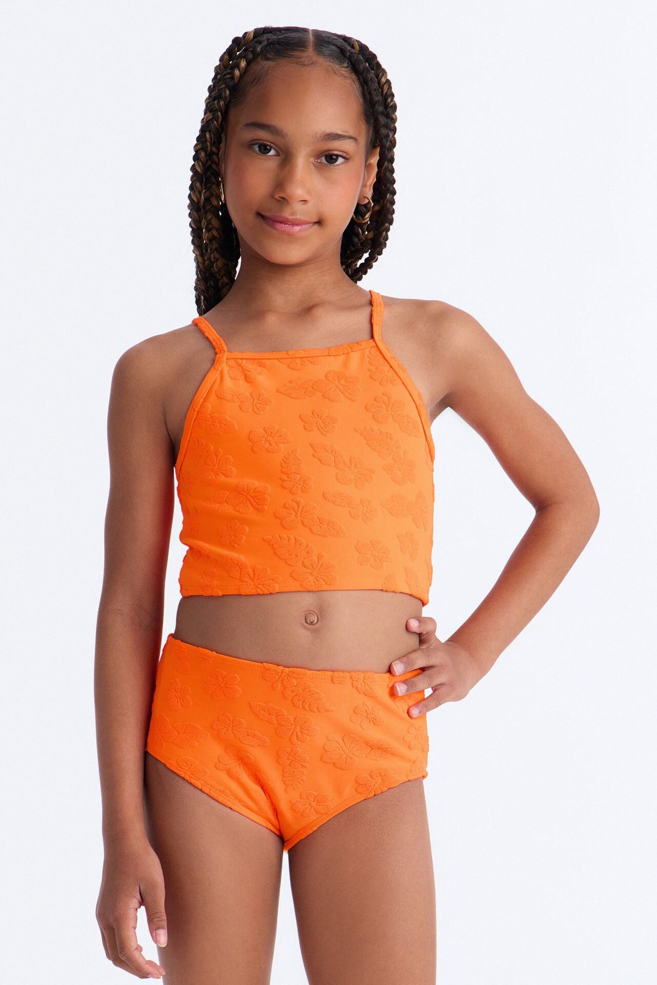 Mini See You At The Beach 2 Piece Tankini - Orange