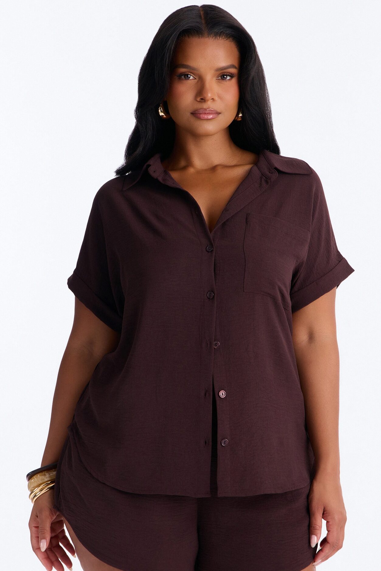 Hot Summer Short Set - Chocolate