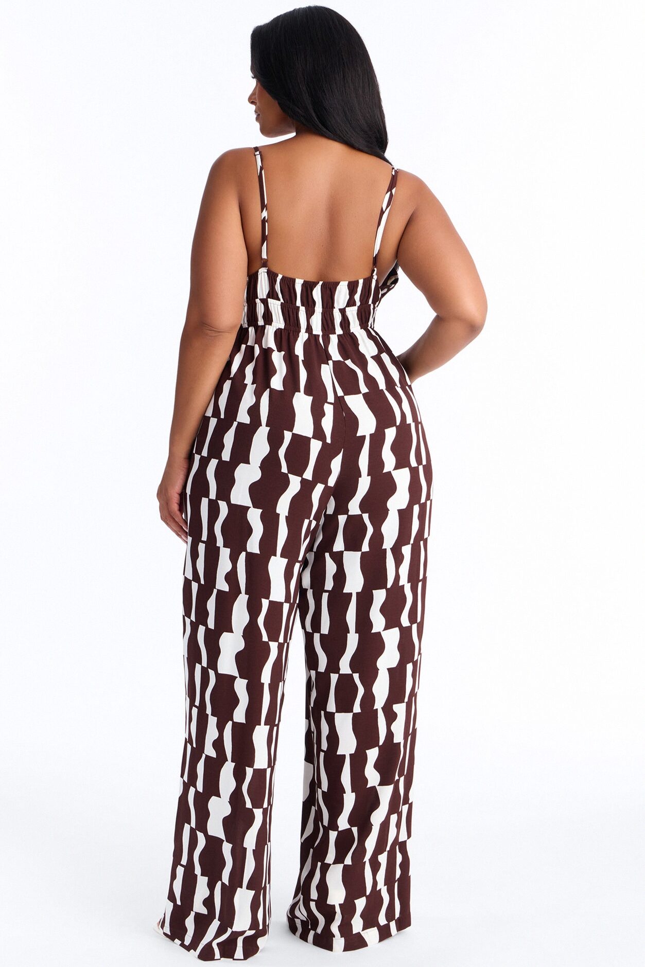 Tammi Wide Leg Jumpsuit - Chocolate