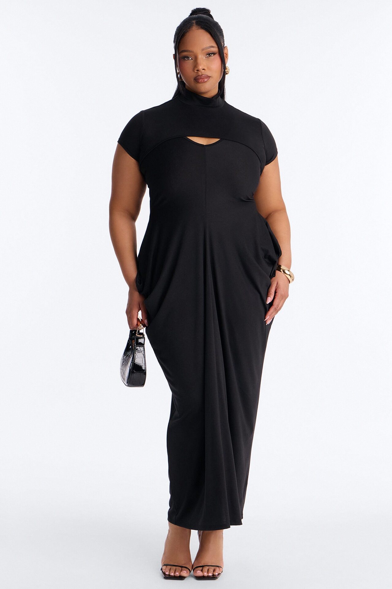 Daria Maxi Dress Set - Black