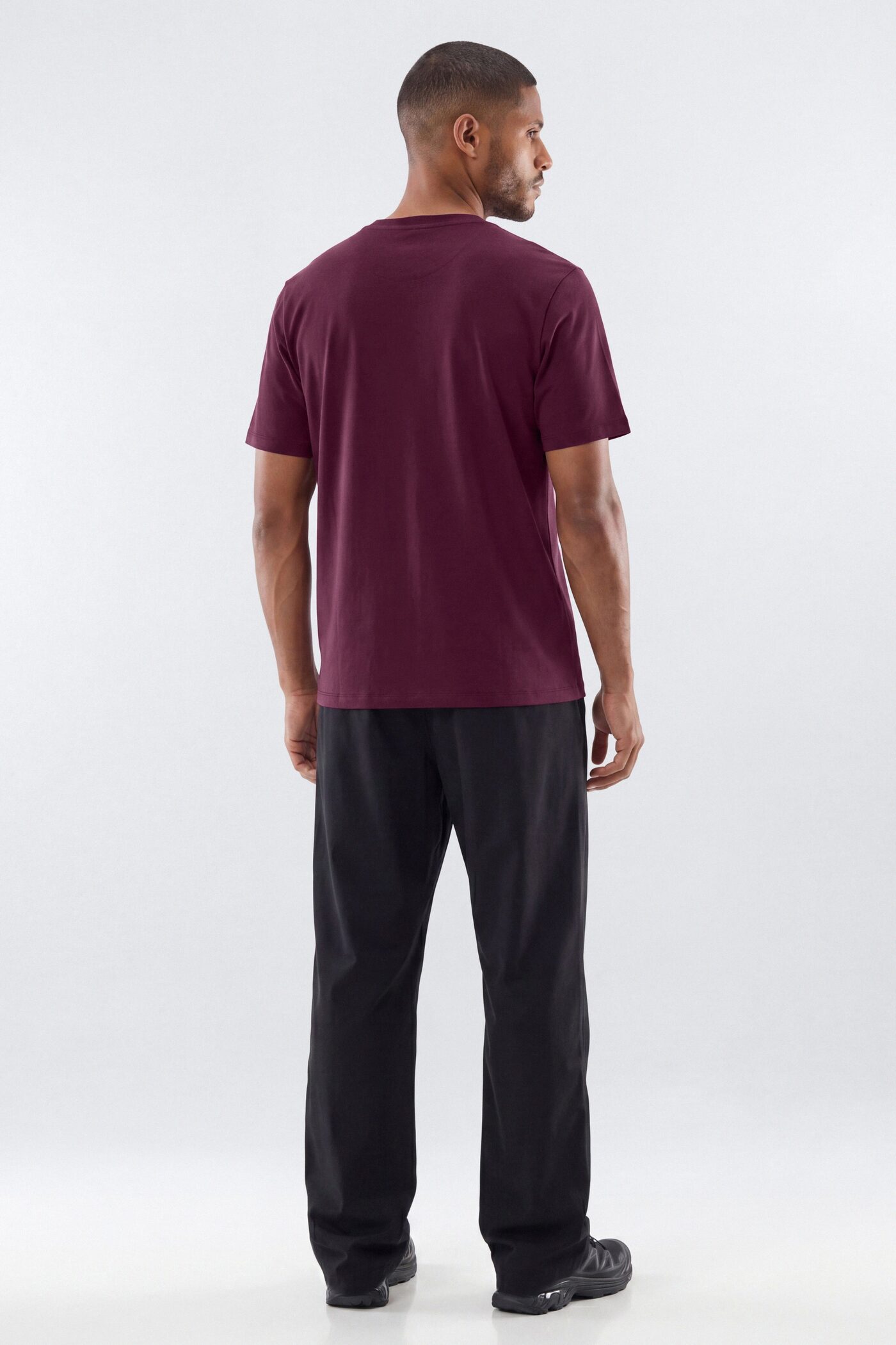 DryCore™ Crew Neck Active T-Shirt - Merlot