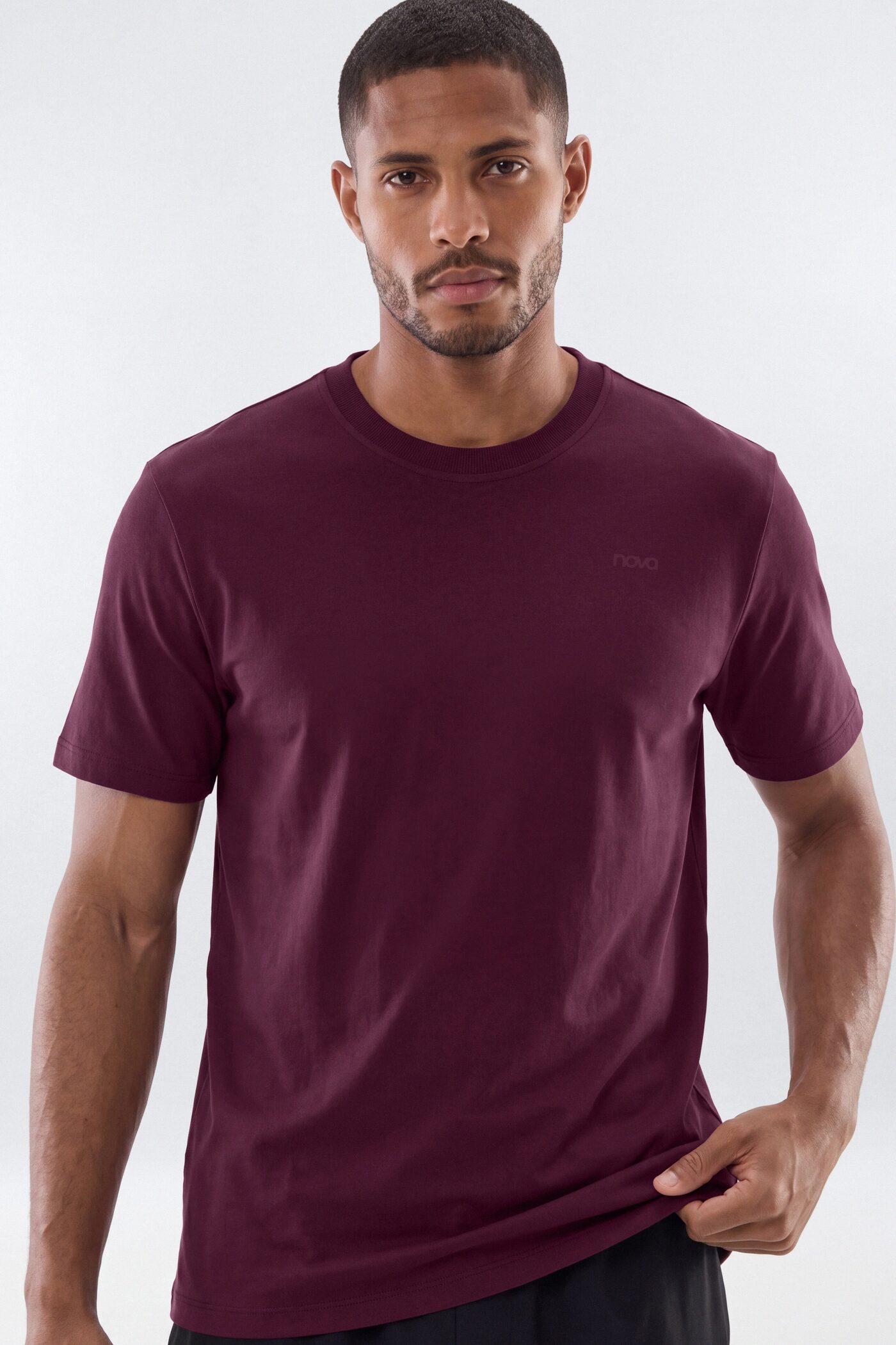 DryCore™ Crew Neck Active T-Shirt - Merlot