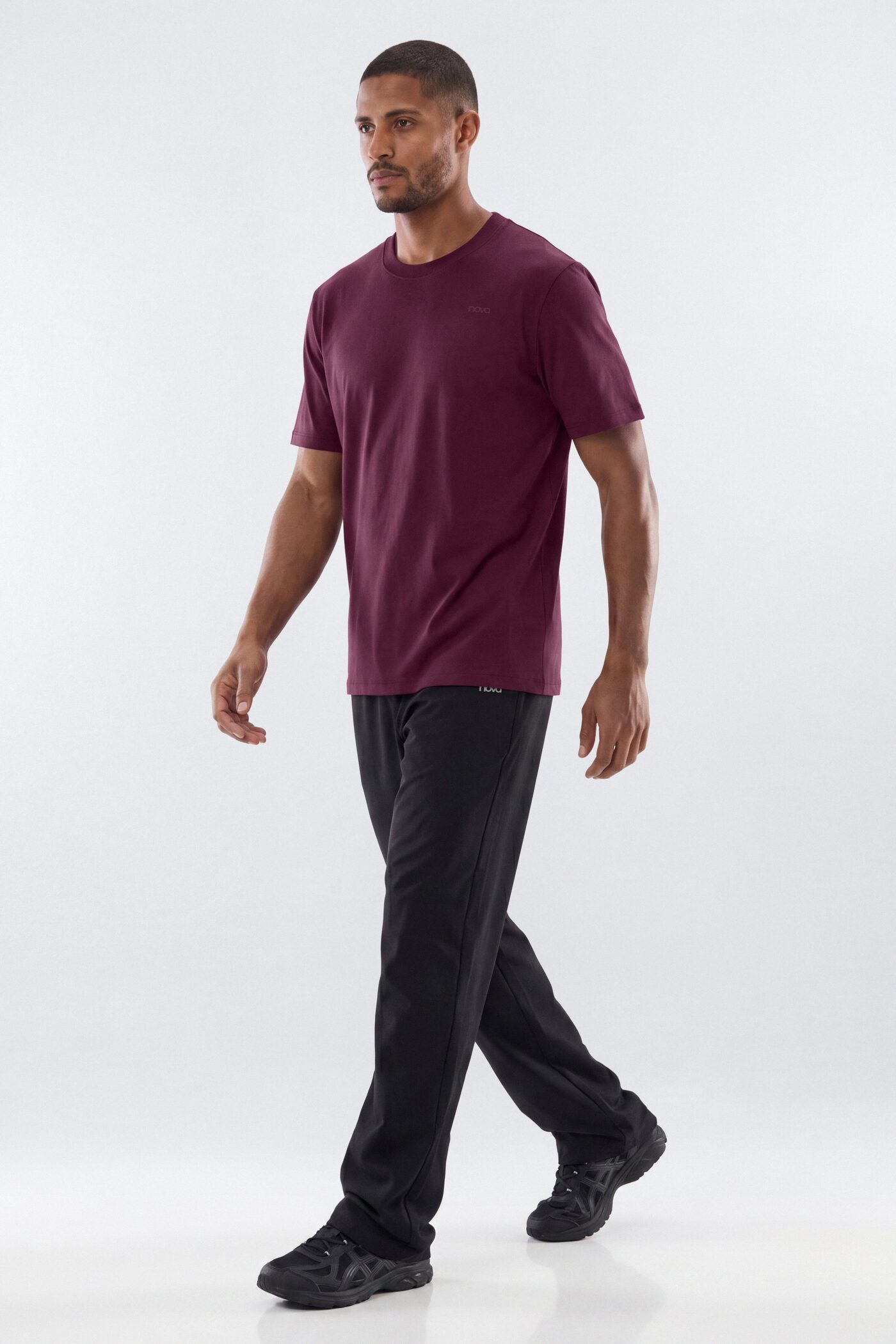 DryCore™ Crew Neck Active T-Shirt - Merlot