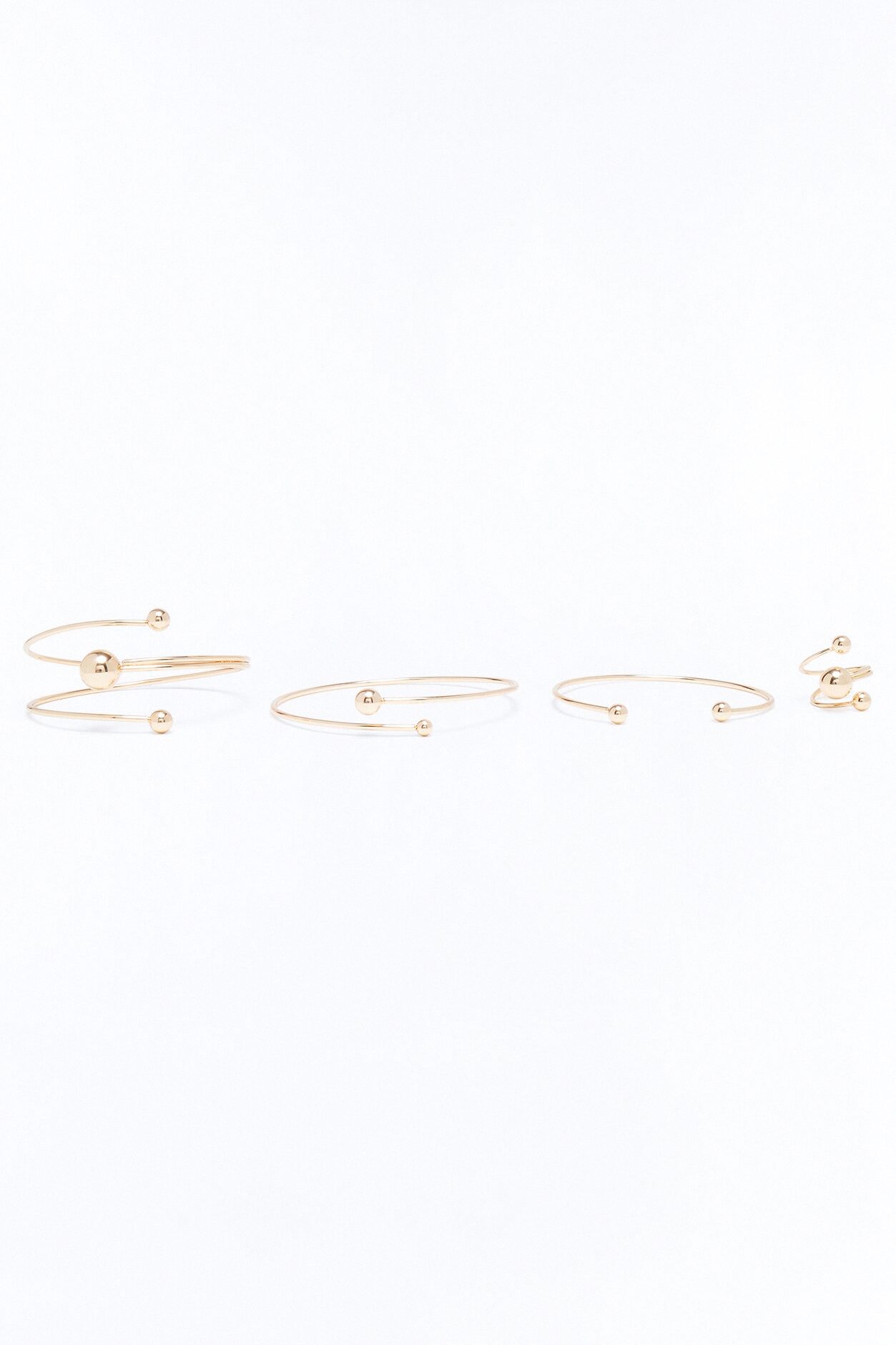 Celia Twisted 2 Piece Bracelet And Ring Set - Gold