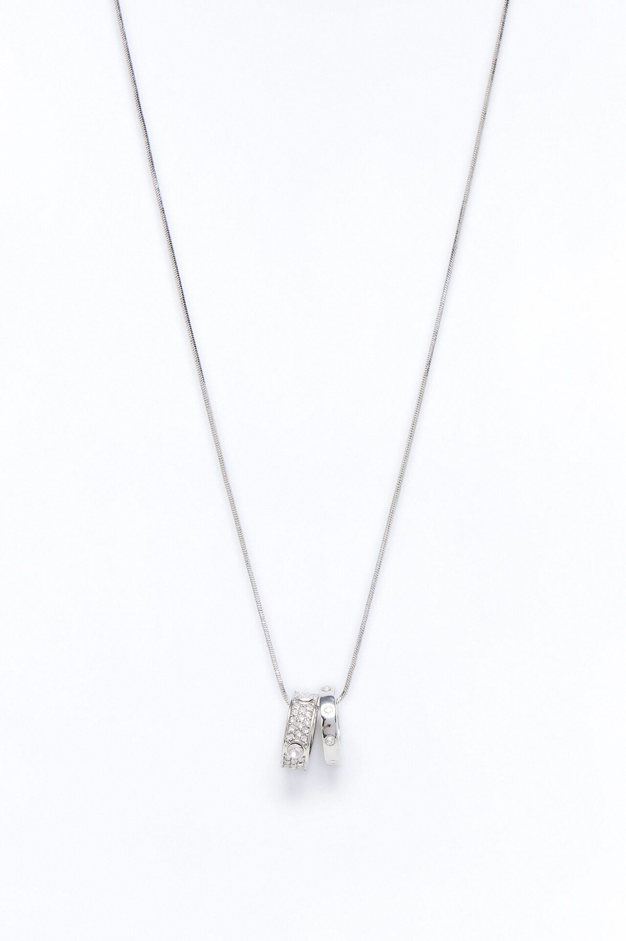 Pinky Promise Ring Necklace - Silver