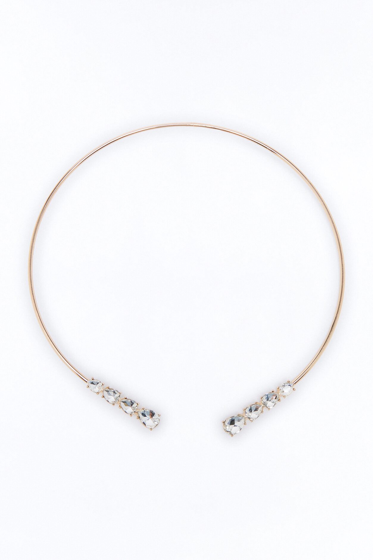 Bella Noche Rhinestone Choker - Gold