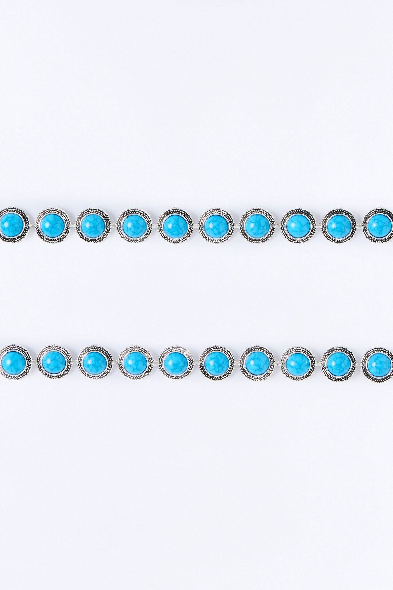 Dusty Trail Jeweled Boot Chain 2 Pack - Blue