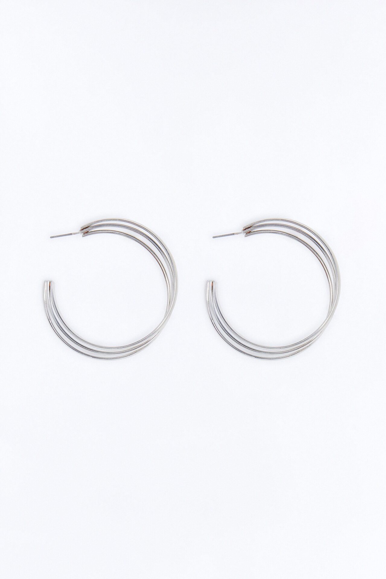 Can I Meet You There Hoop Earrings - Silver