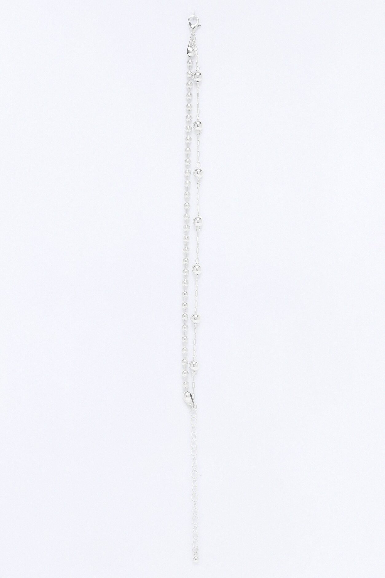 Always With It Layered Anklet - Silver