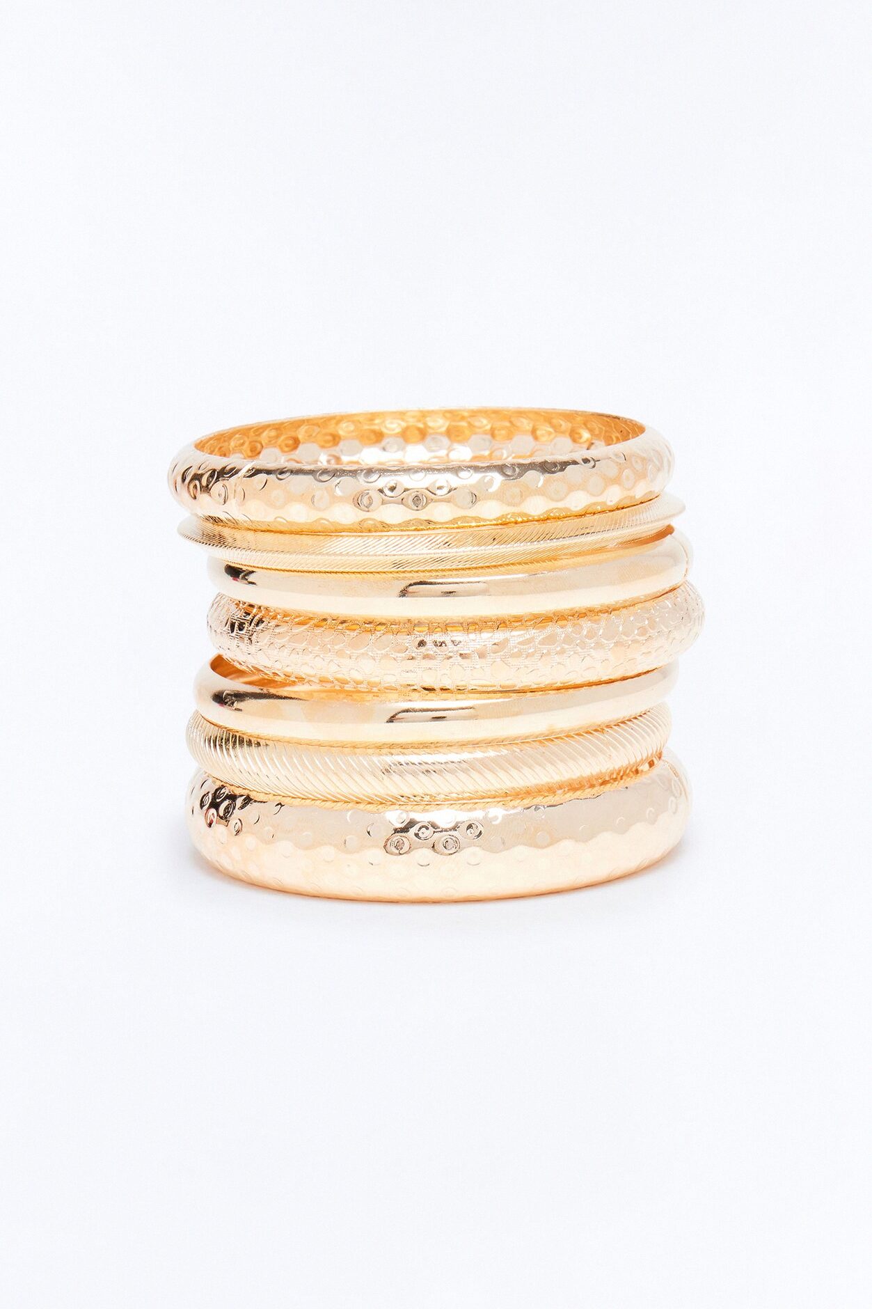 Essential 7 Piece Bangle Set - Gold