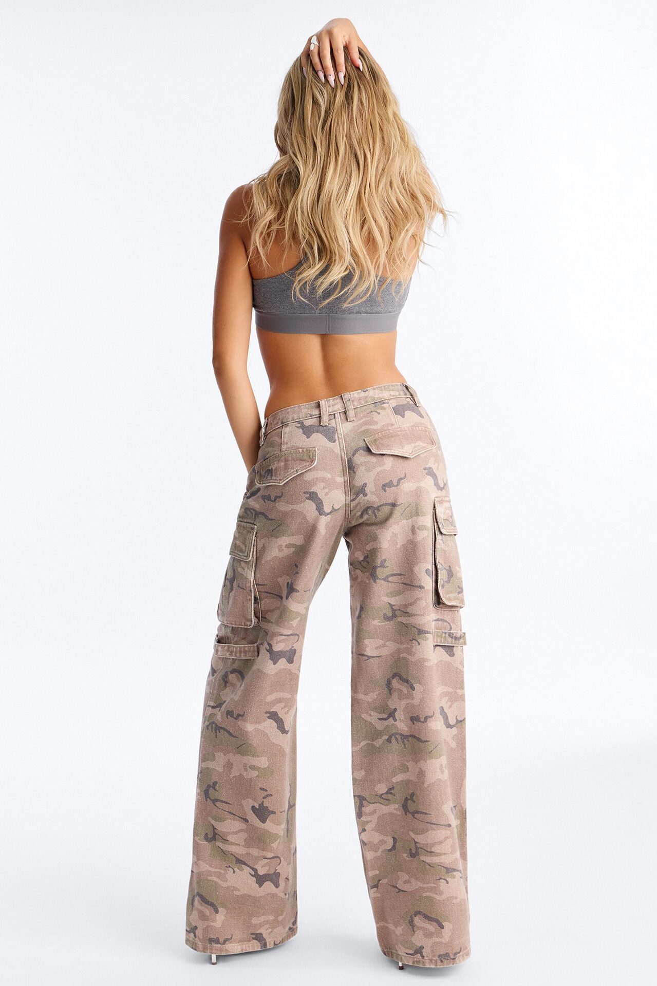 Rough Edge Low Rise Camouflage Cargo Pant - Brown/combo