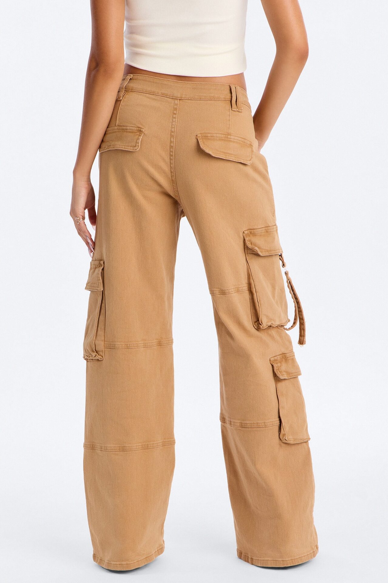Desi Mineral Wash Cargo Pant - Khaki