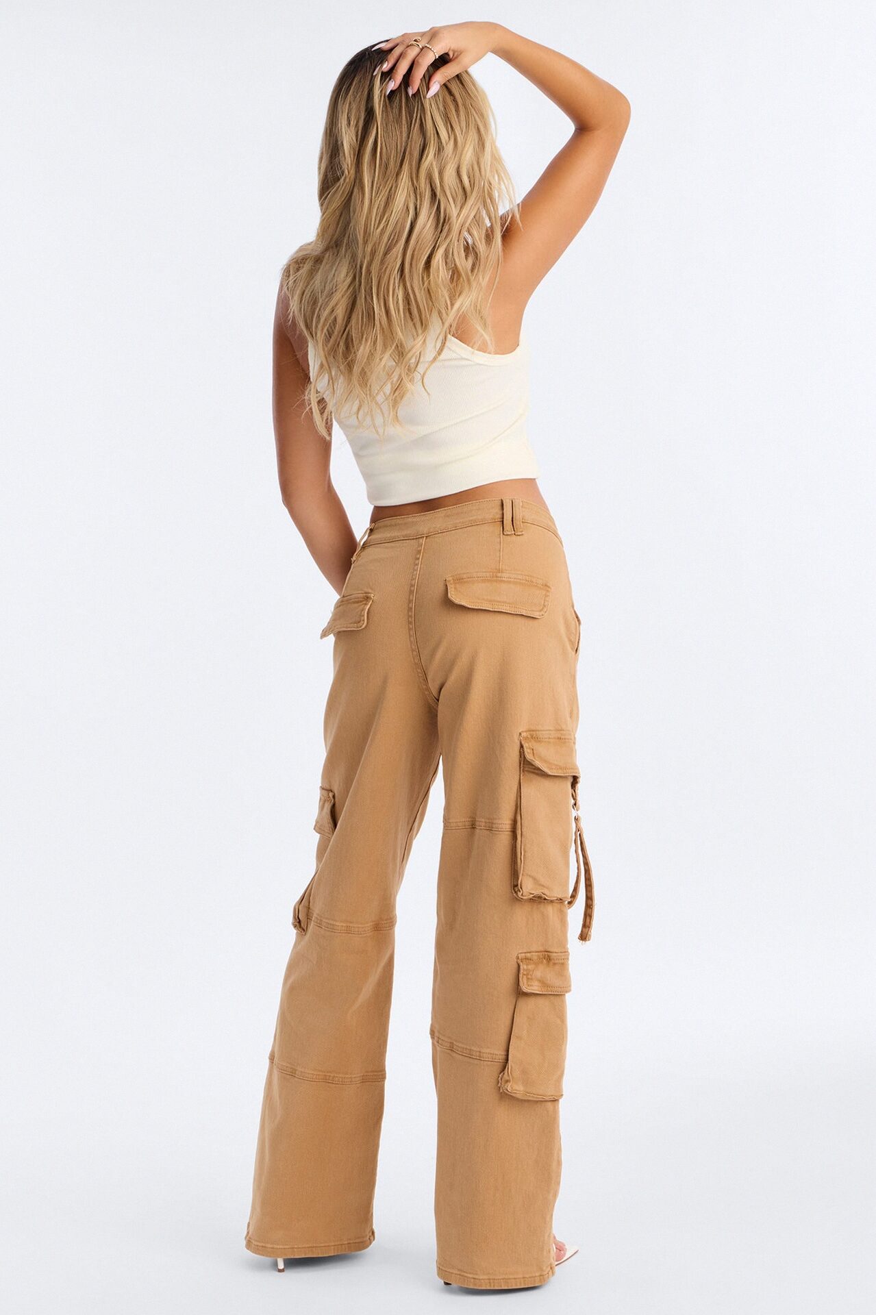 Desi Mineral Wash Cargo Pant - Khaki