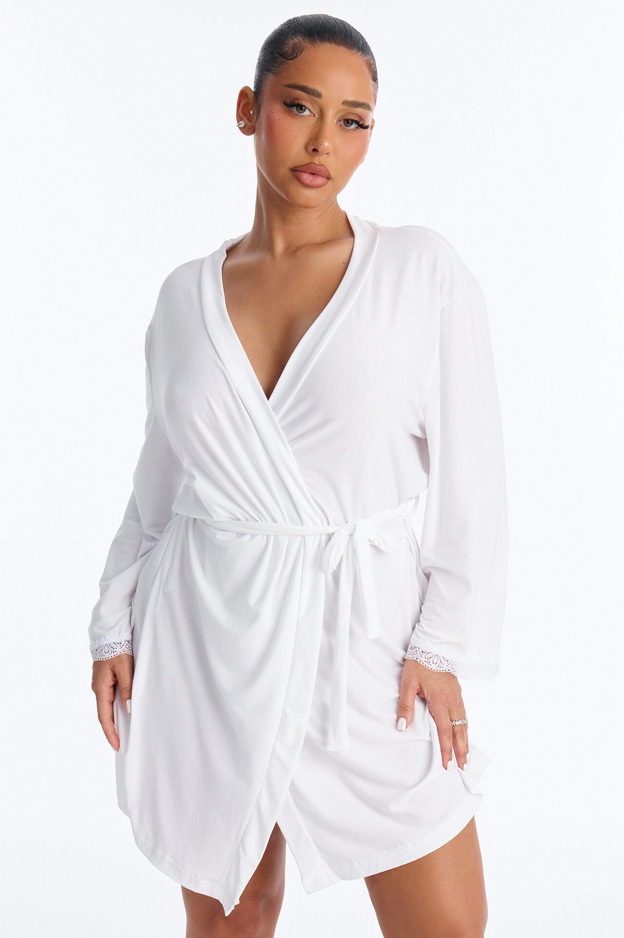 Bride Needs A Martini Robe - White
