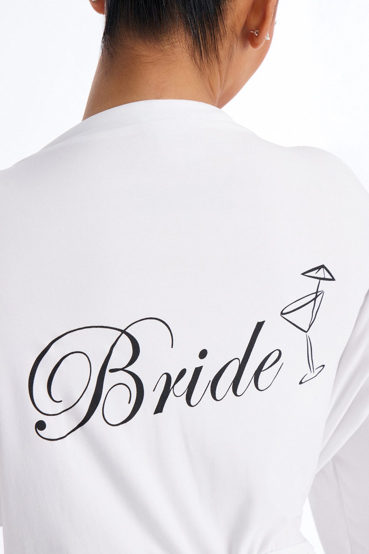 Bride Needs A Martini Robe - White
