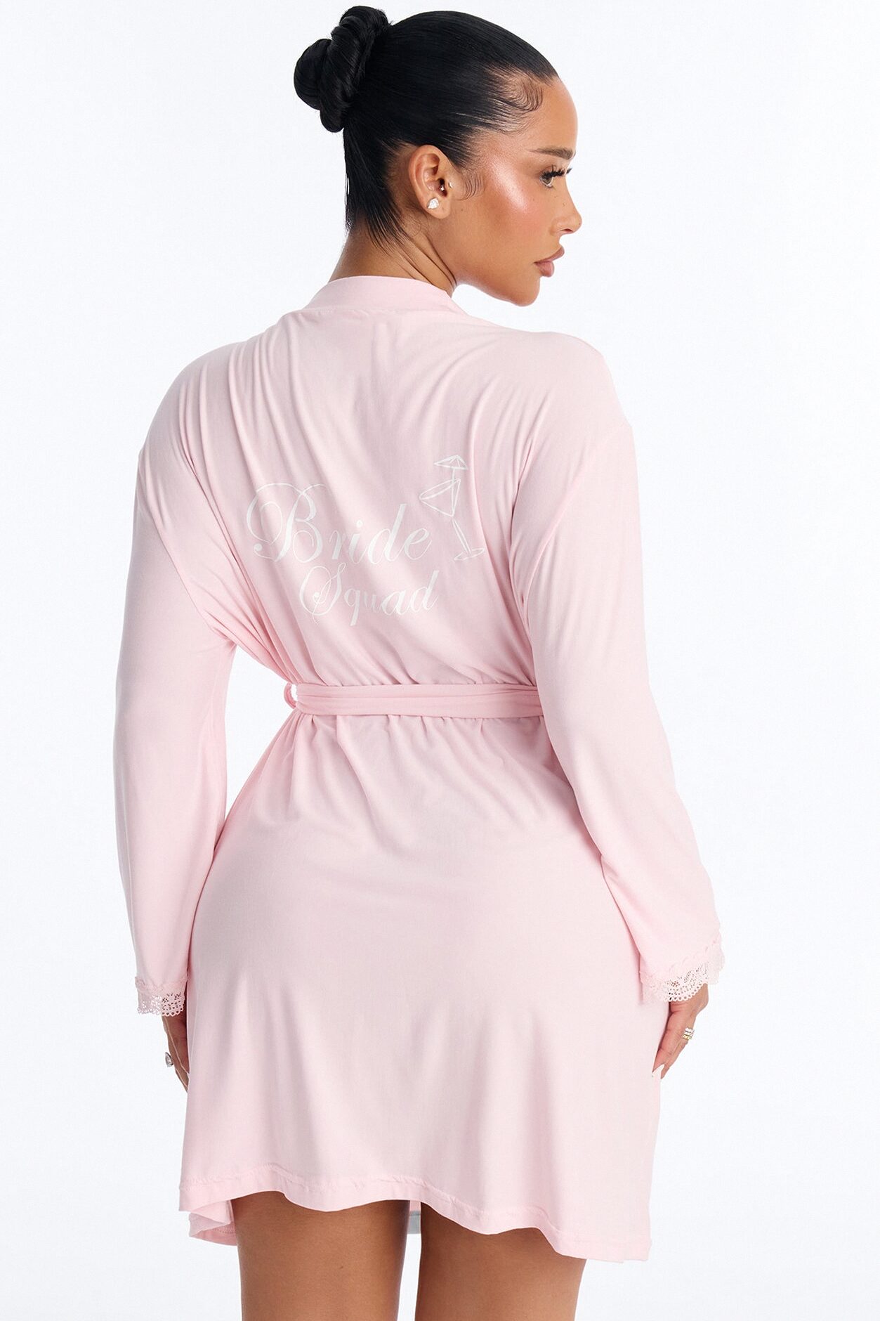 Squad Needs A Martini Robe - Pink