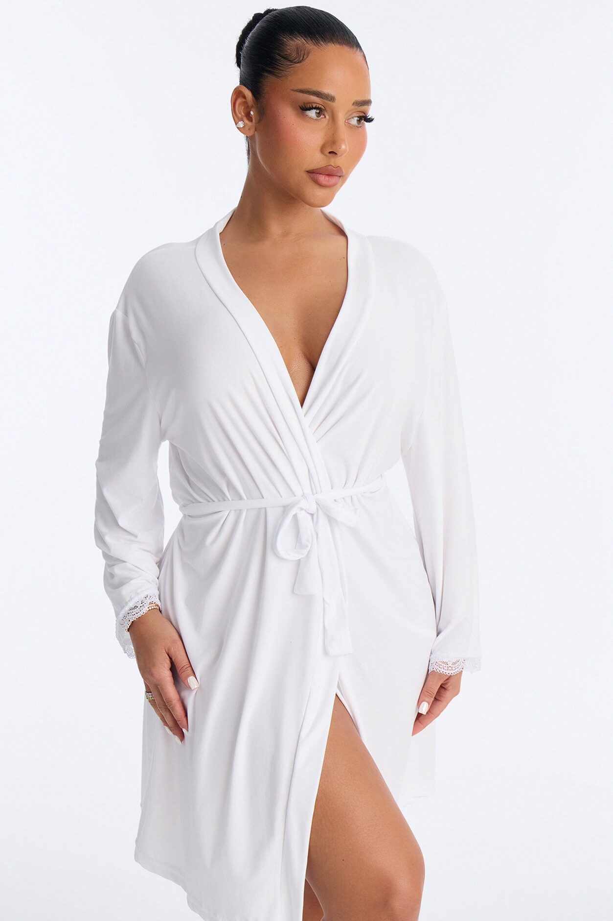 Let's Get Hitched Robe - White