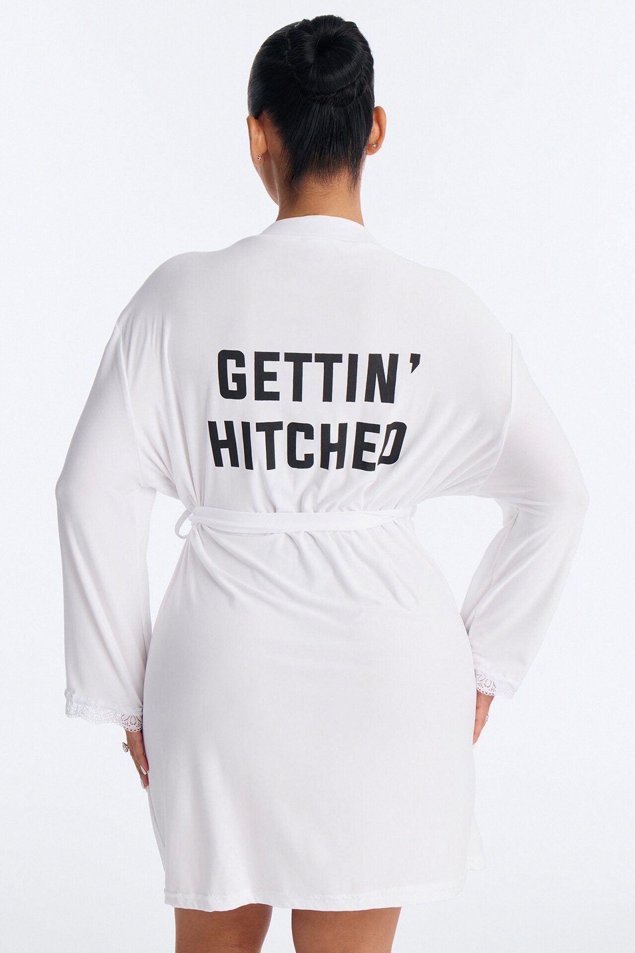 Let's Get Hitched Robe - White