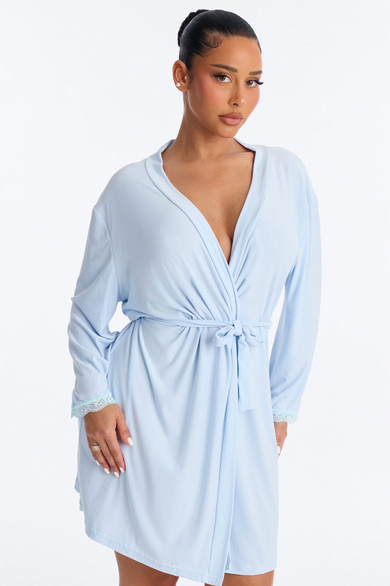 Squad Needs A Martini Robe - Light Blue