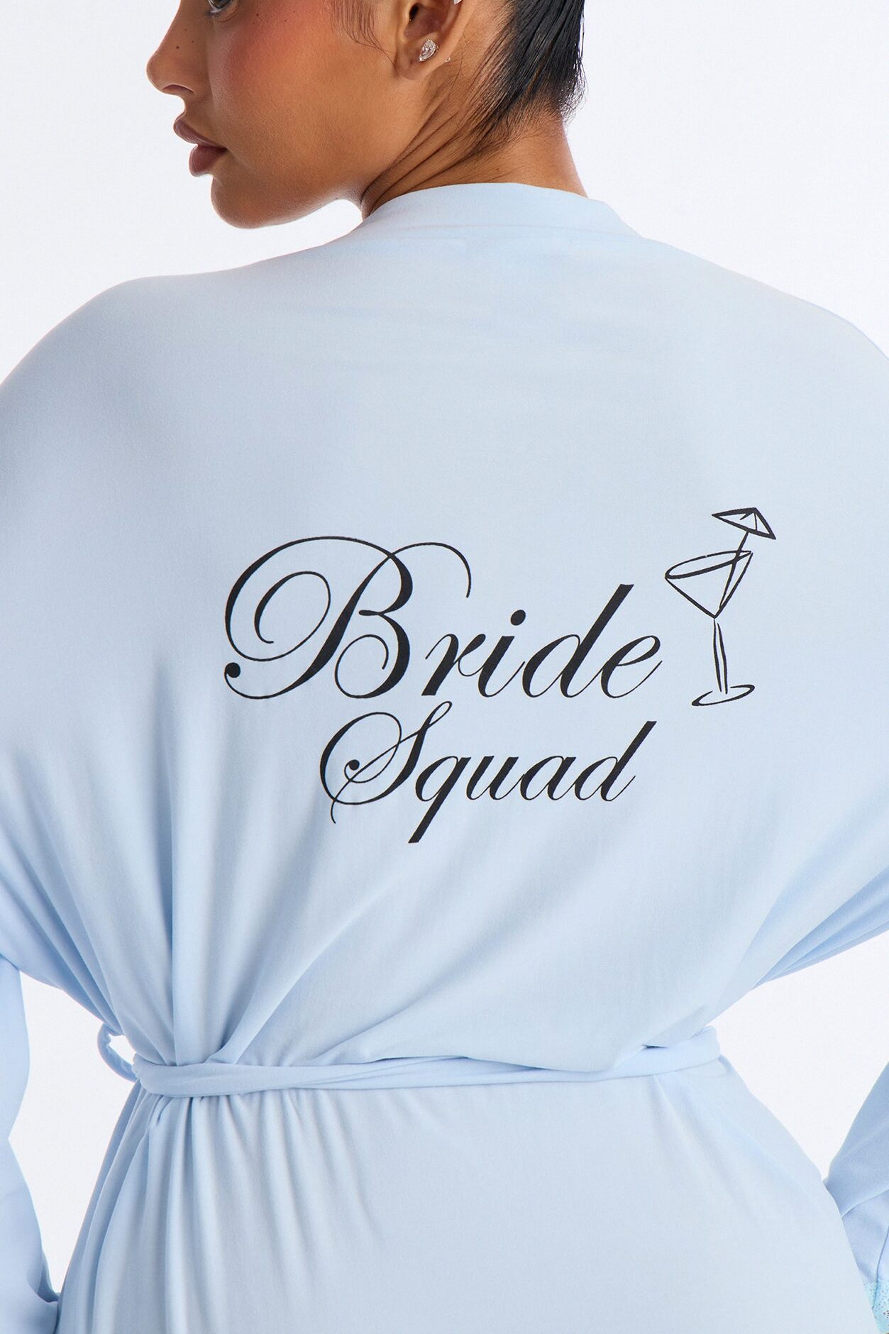 Squad Needs A Martini Robe - Light Blue