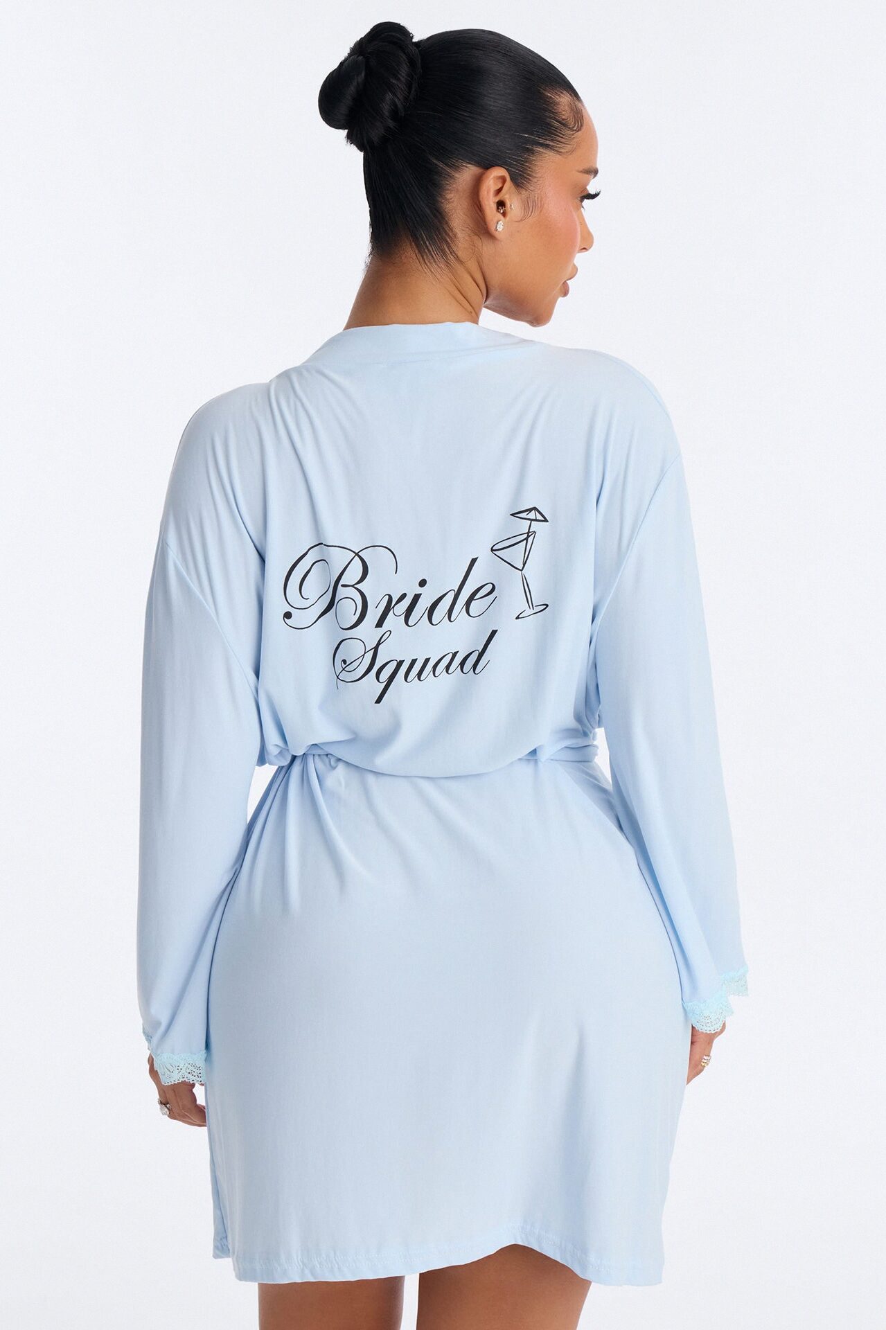 Squad Needs A Martini Robe - Light Blue