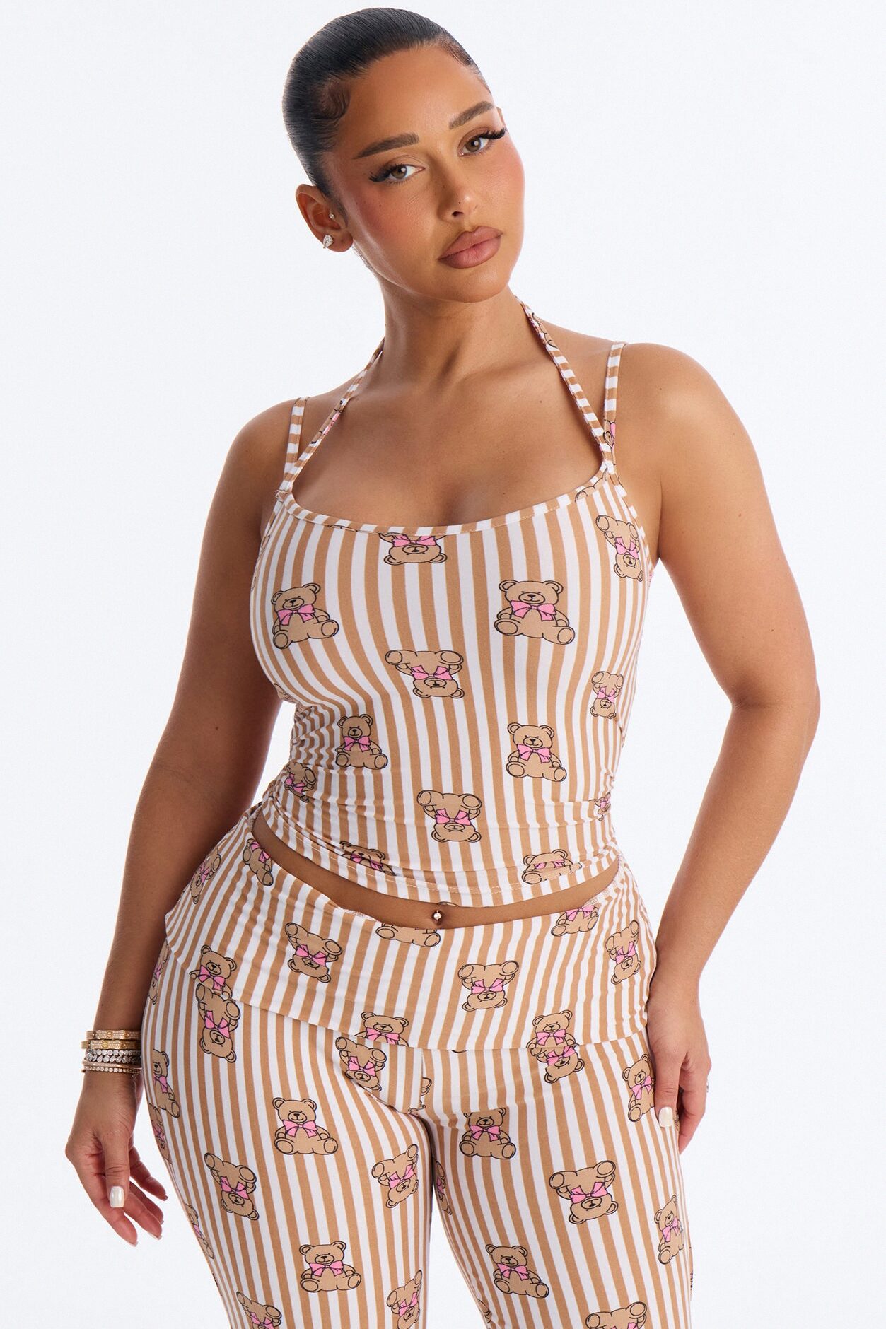 Cuddle With Me PJ Pant Set - Brown