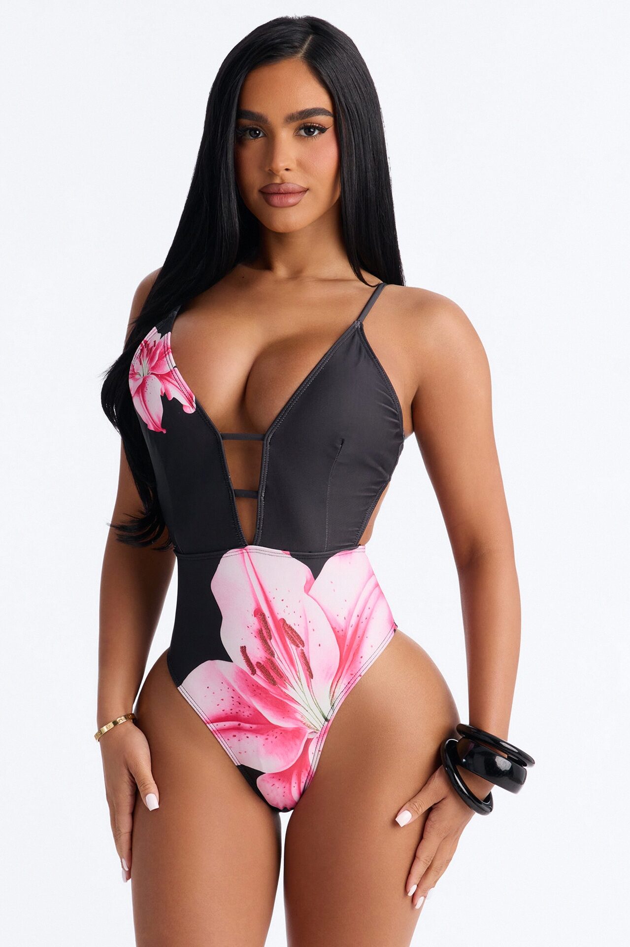 Out Of Reach 1 Piece Swimsuit - Black/combo