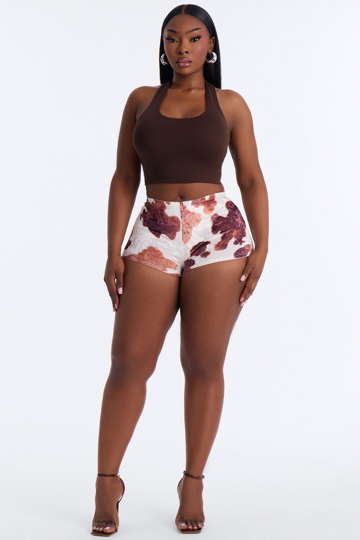 Wild Thing Velvet Micro Short - Cream/combo