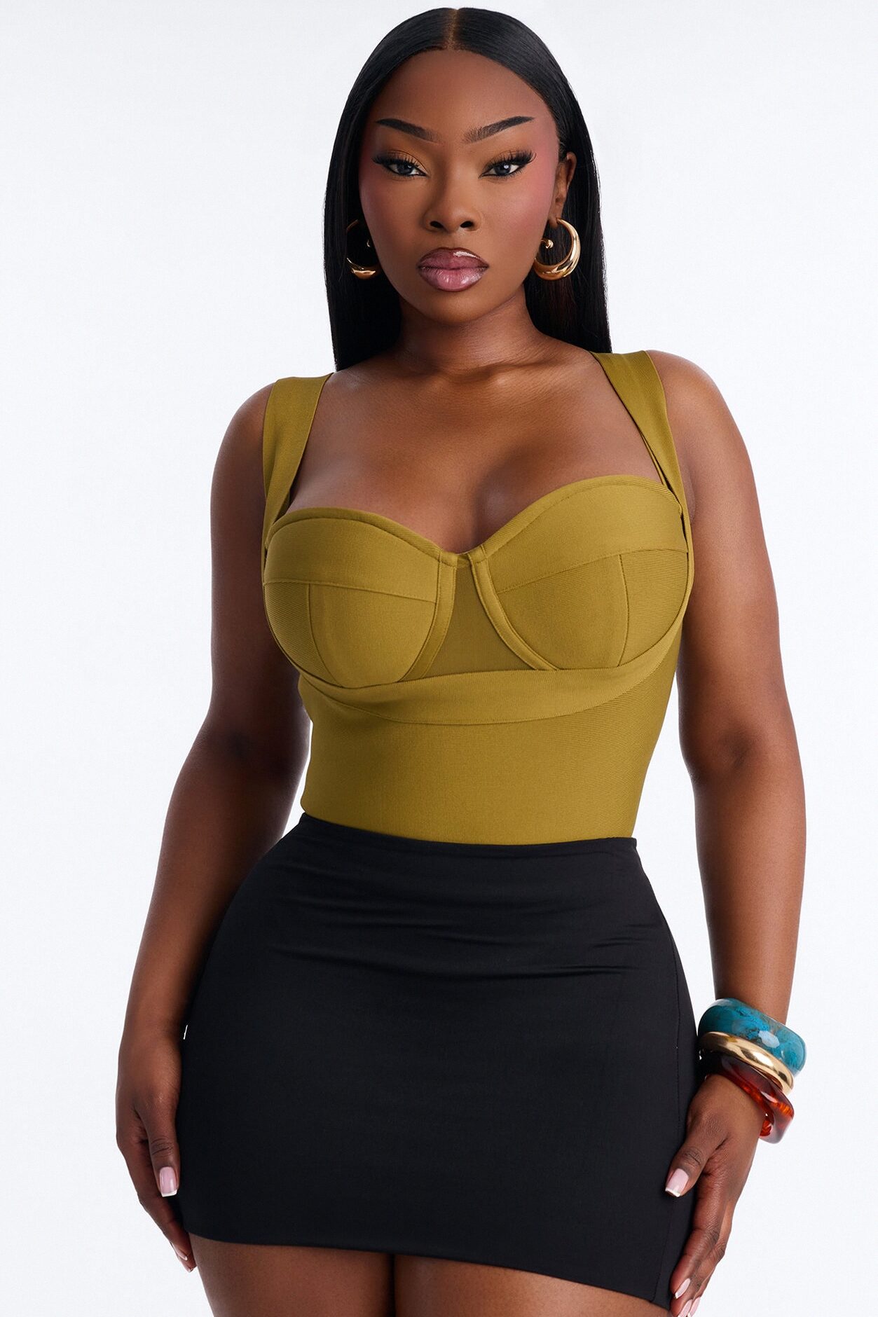 My Revenge Bandage Bodysuit - Olive