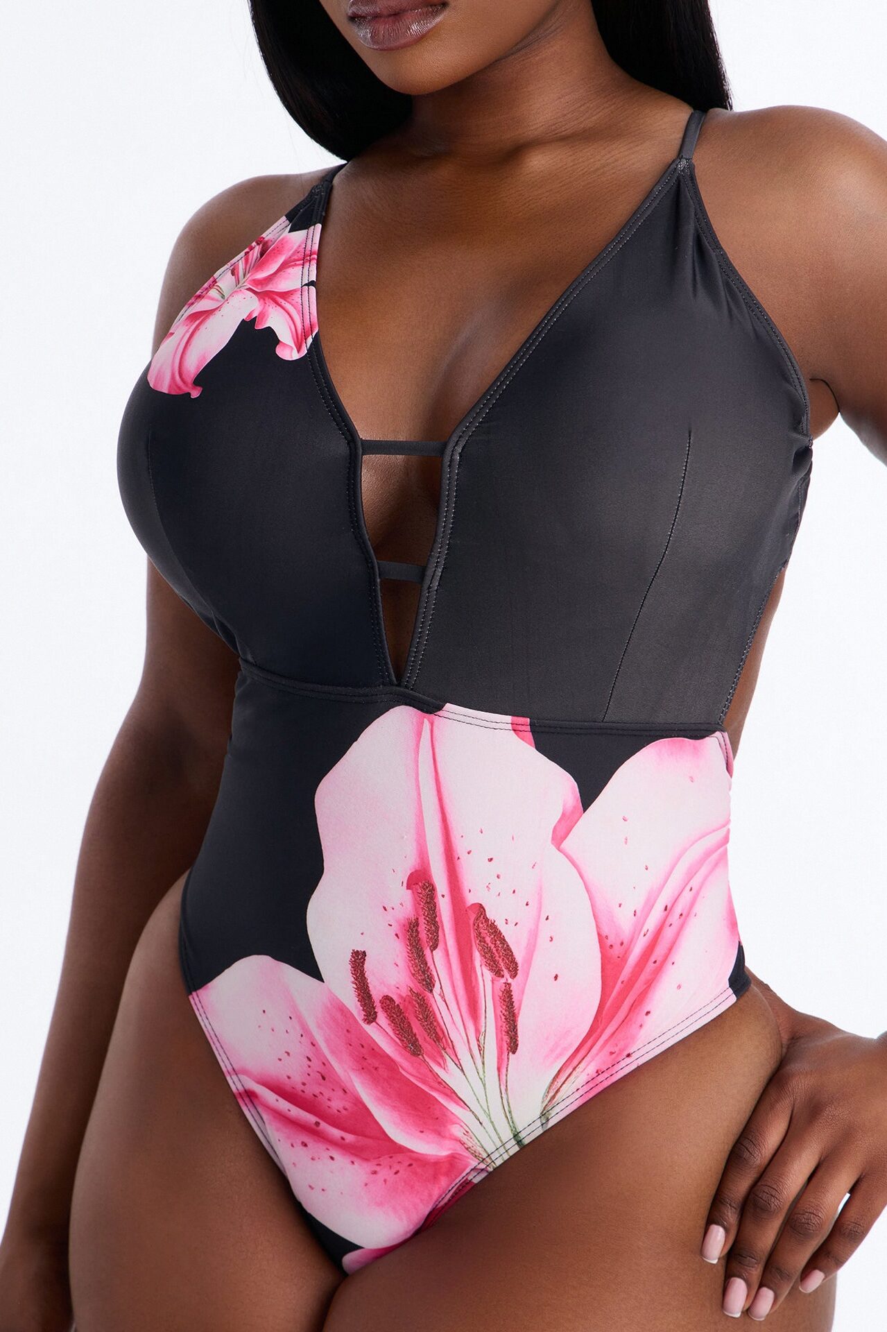 Out Of Reach 1 Piece Swimsuit - Black/combo