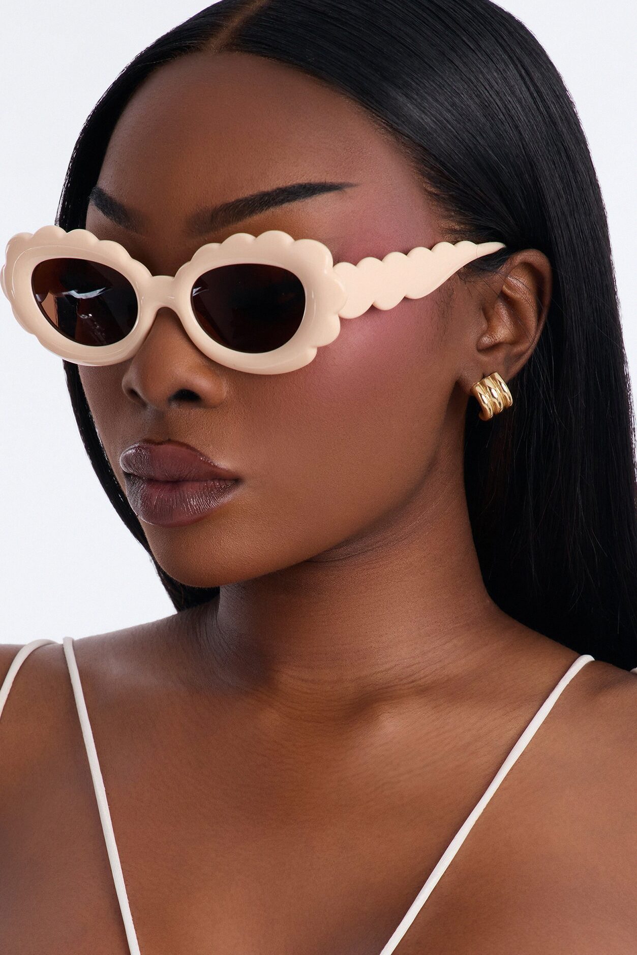 Razor Laser Sunglasses - Nude