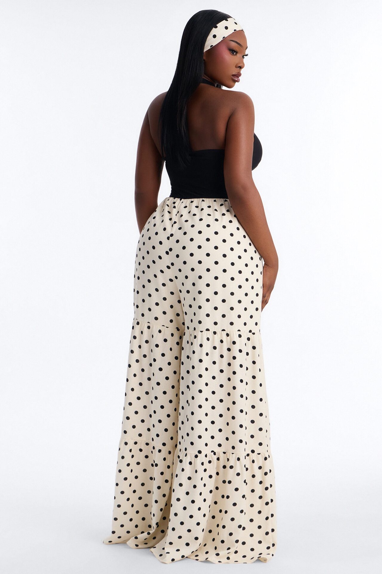 Off To Italy Polka Dot 2 Piece Jumpsuit Set - Black/combo