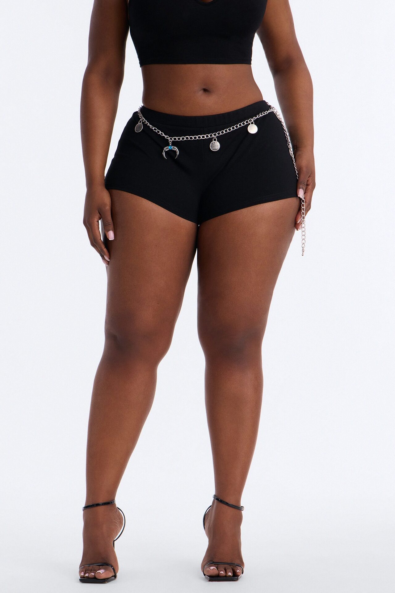 Desert Daze Charm Belt Micro Short - Black