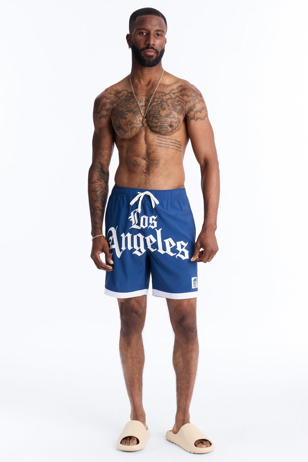 Los Angeles Legend Swim Trunk 7″ - Blue/combo