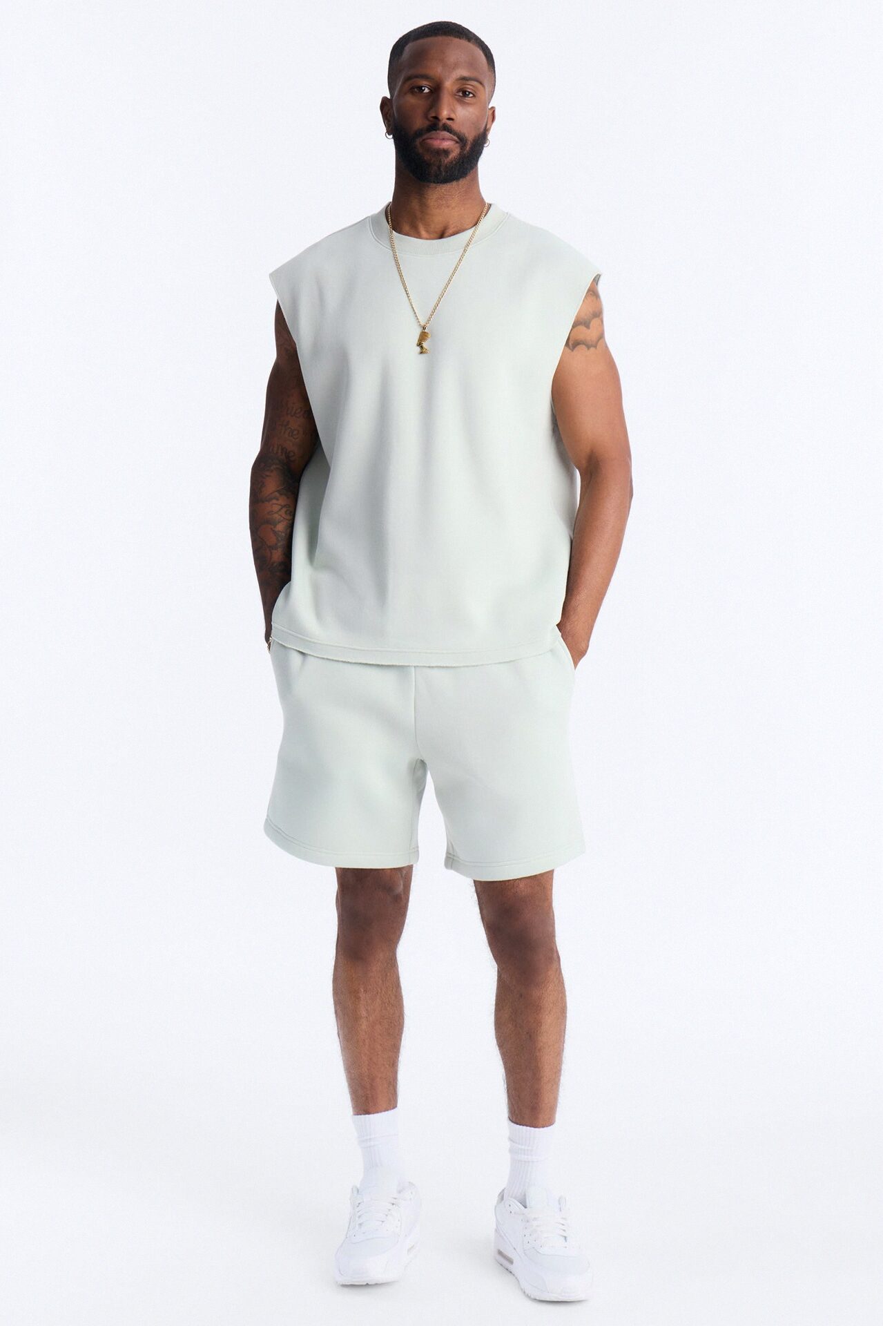 Tyson Relaxed Muscle Tee - Sage