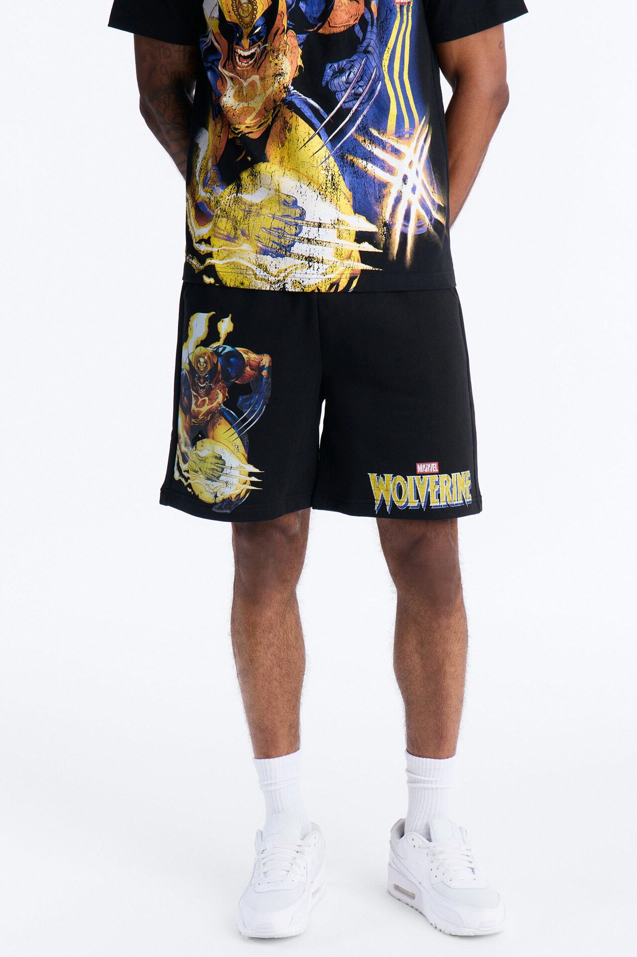Marvel Wolverine Sweatshort - Black