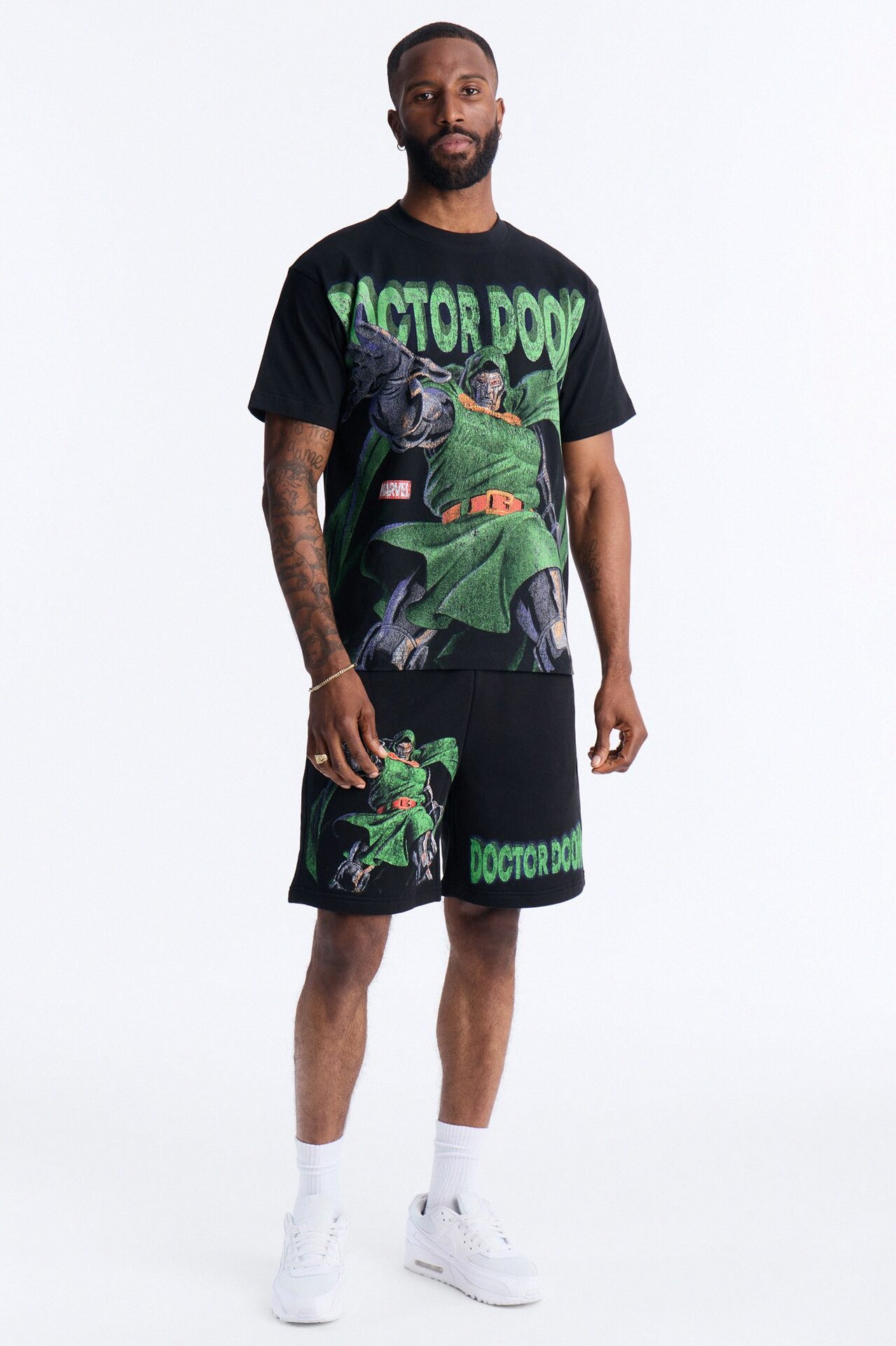 Marvel Dr Doom Sweatshort - Black