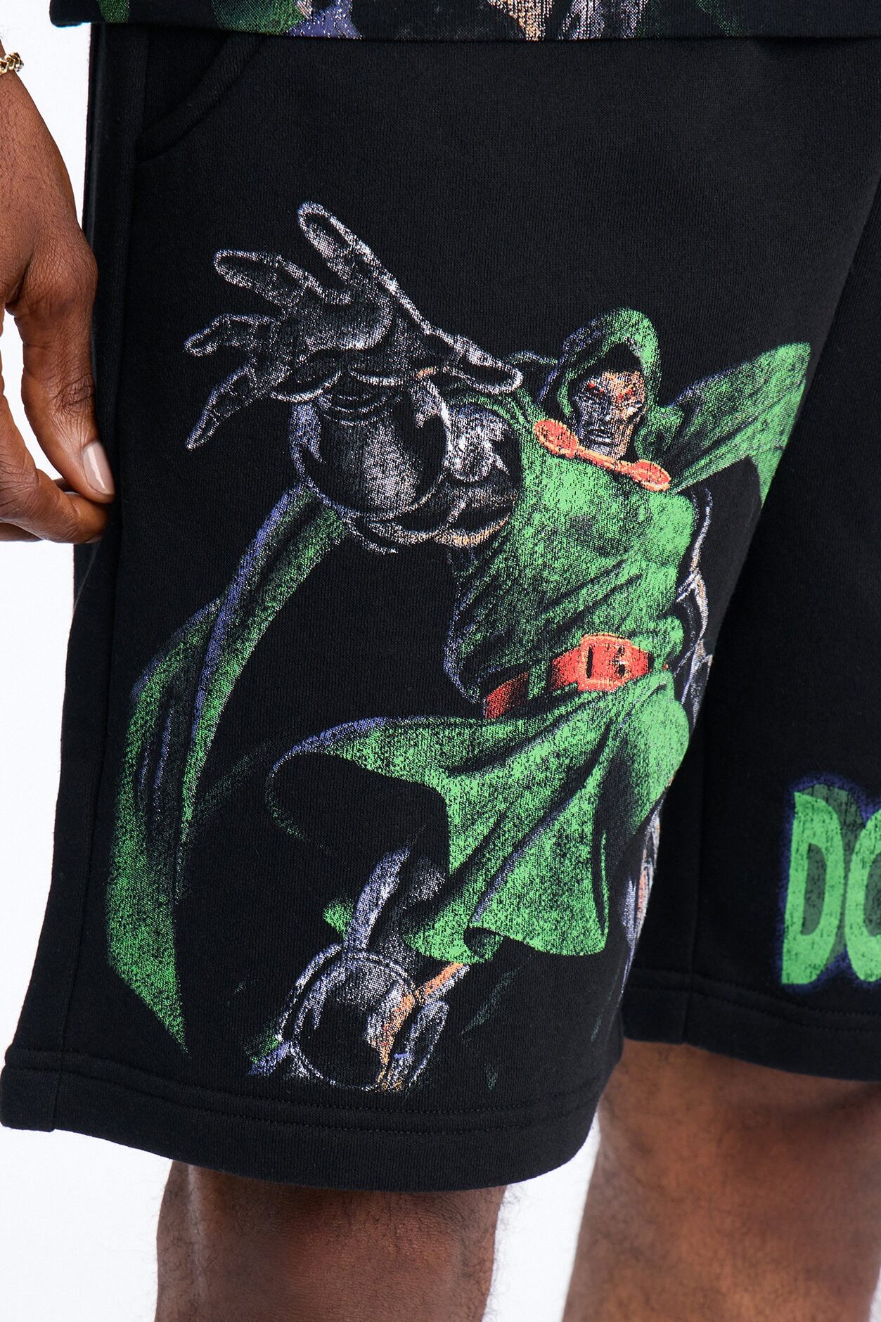 Marvel Dr Doom Sweatshort - Black