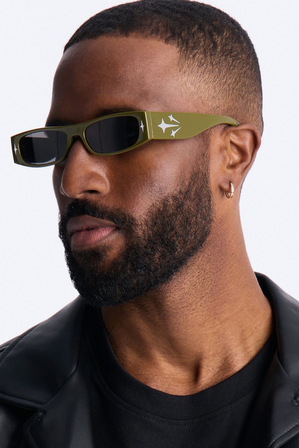 Y2K Starlight Rays Sunglasses - Green