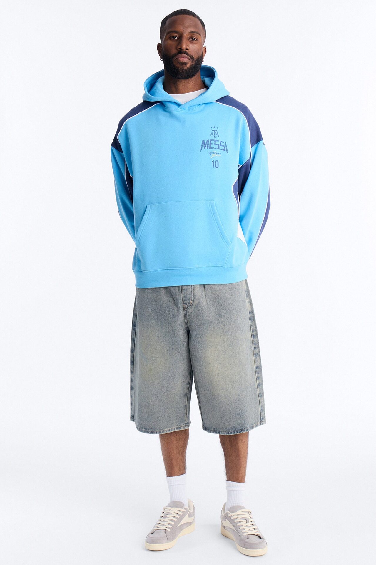 Lionel Messi GOAT Hoodie - Blue