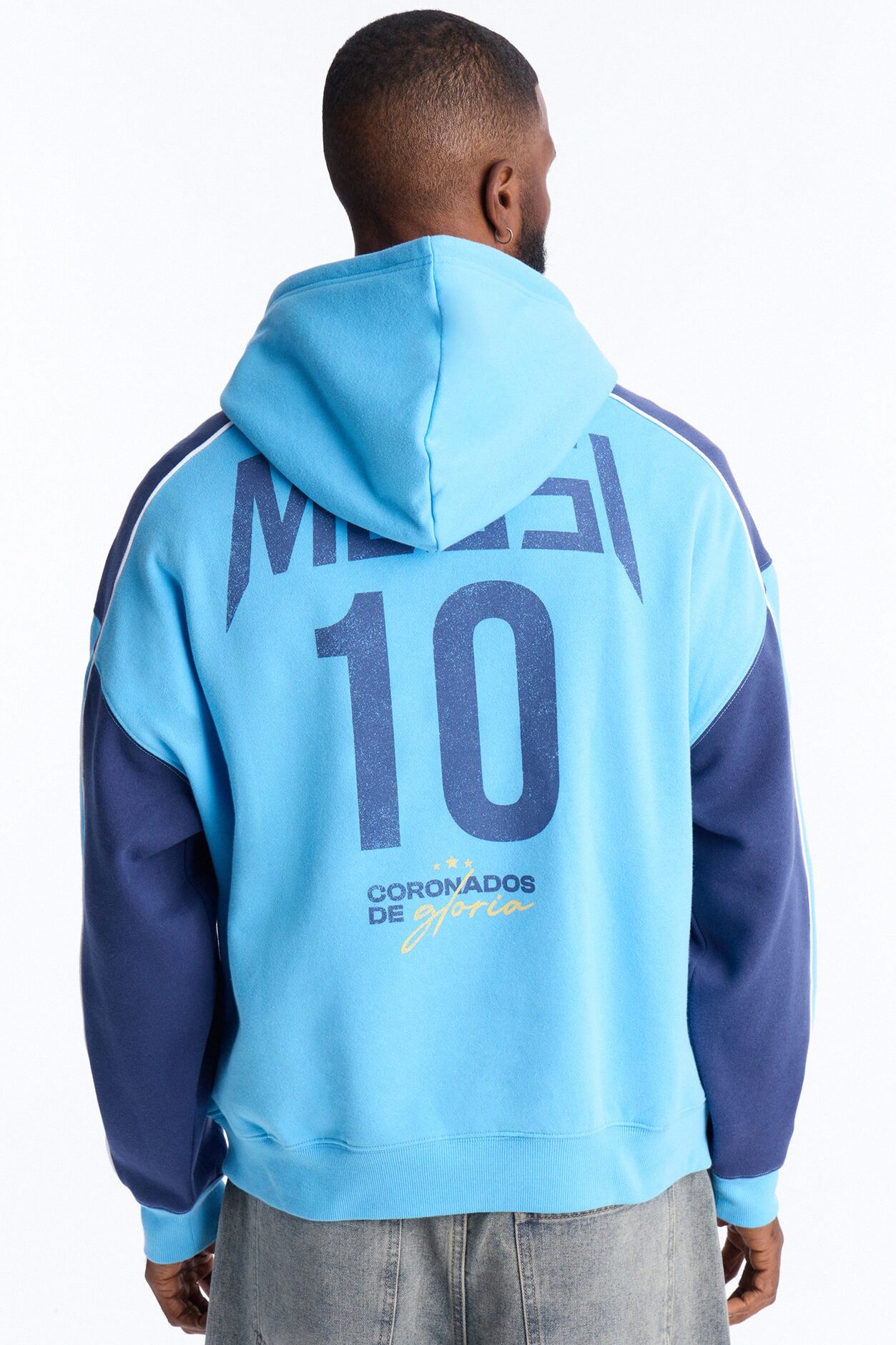 Lionel Messi GOAT Hoodie - Blue