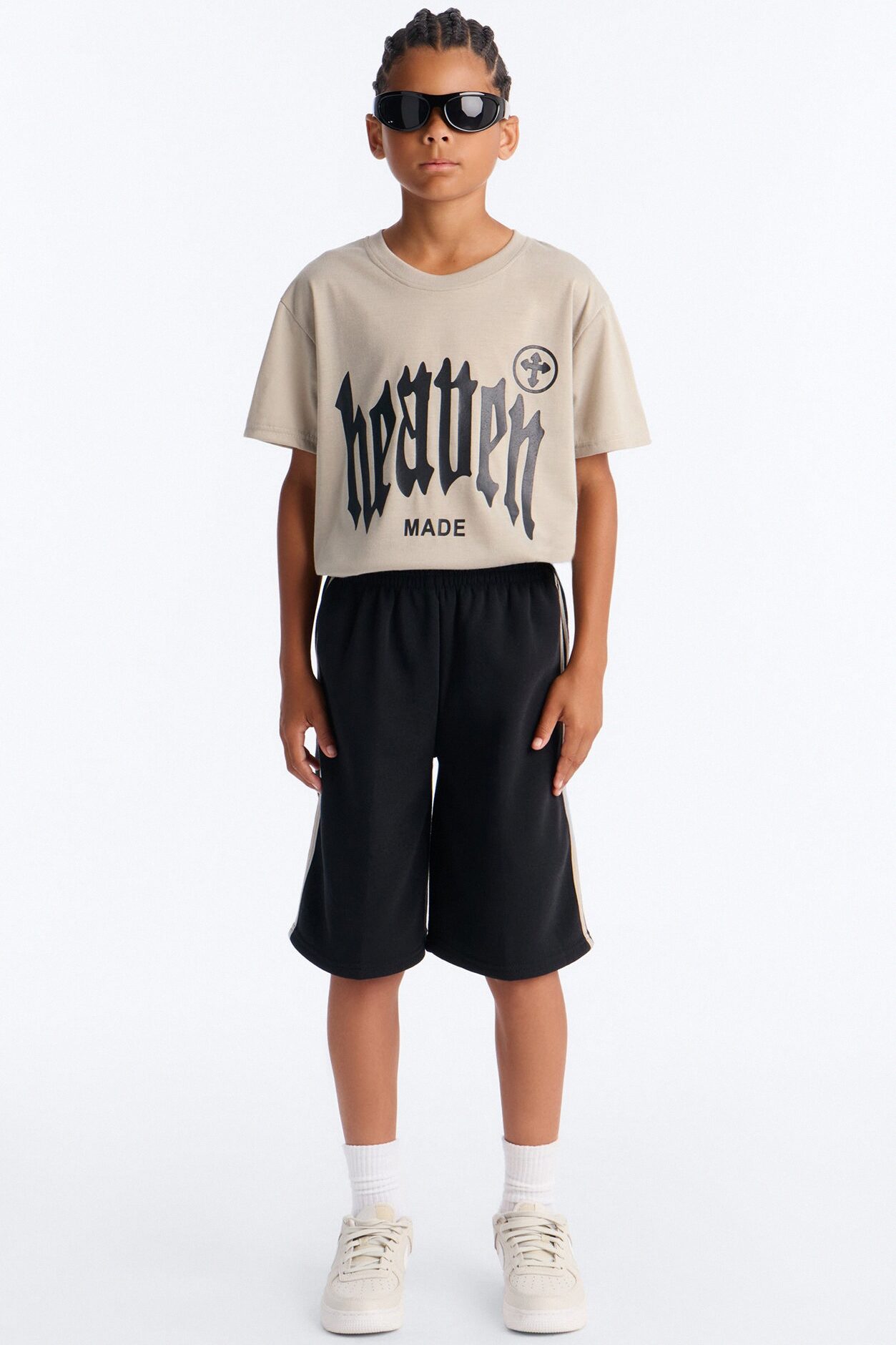 Mini Heaven Made Short Set - Natural/Combo
