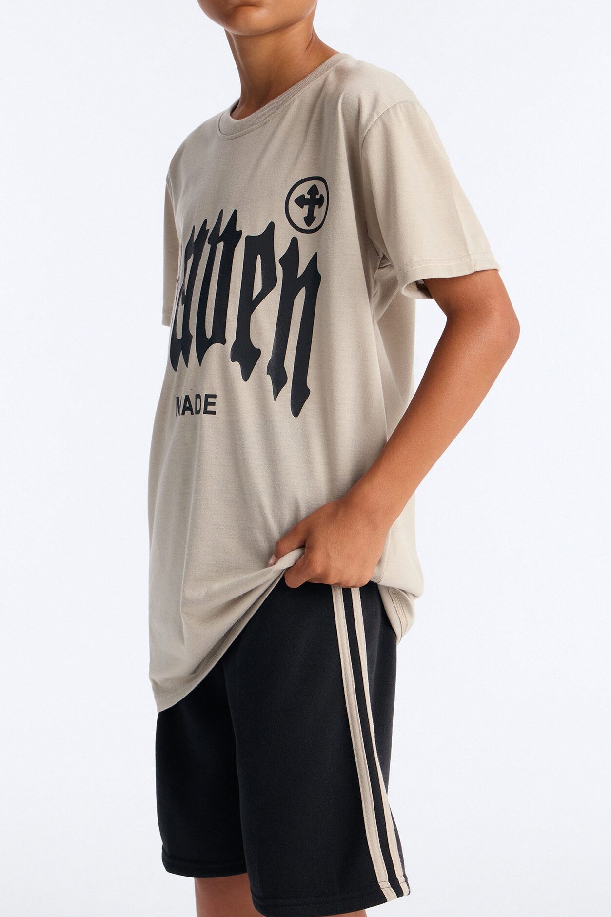 Mini Heaven Made Short Set - Natural/Combo
