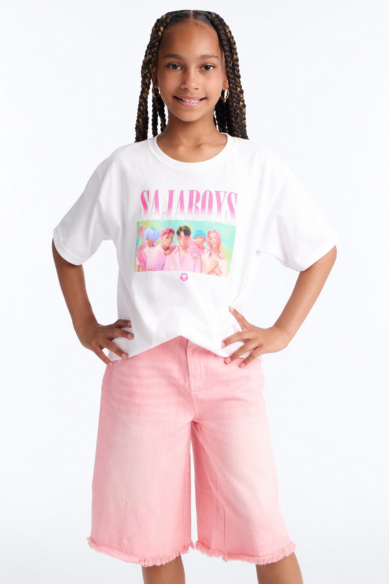 Mini Saja Boys Soda Pop Short Sleeve Tee - White