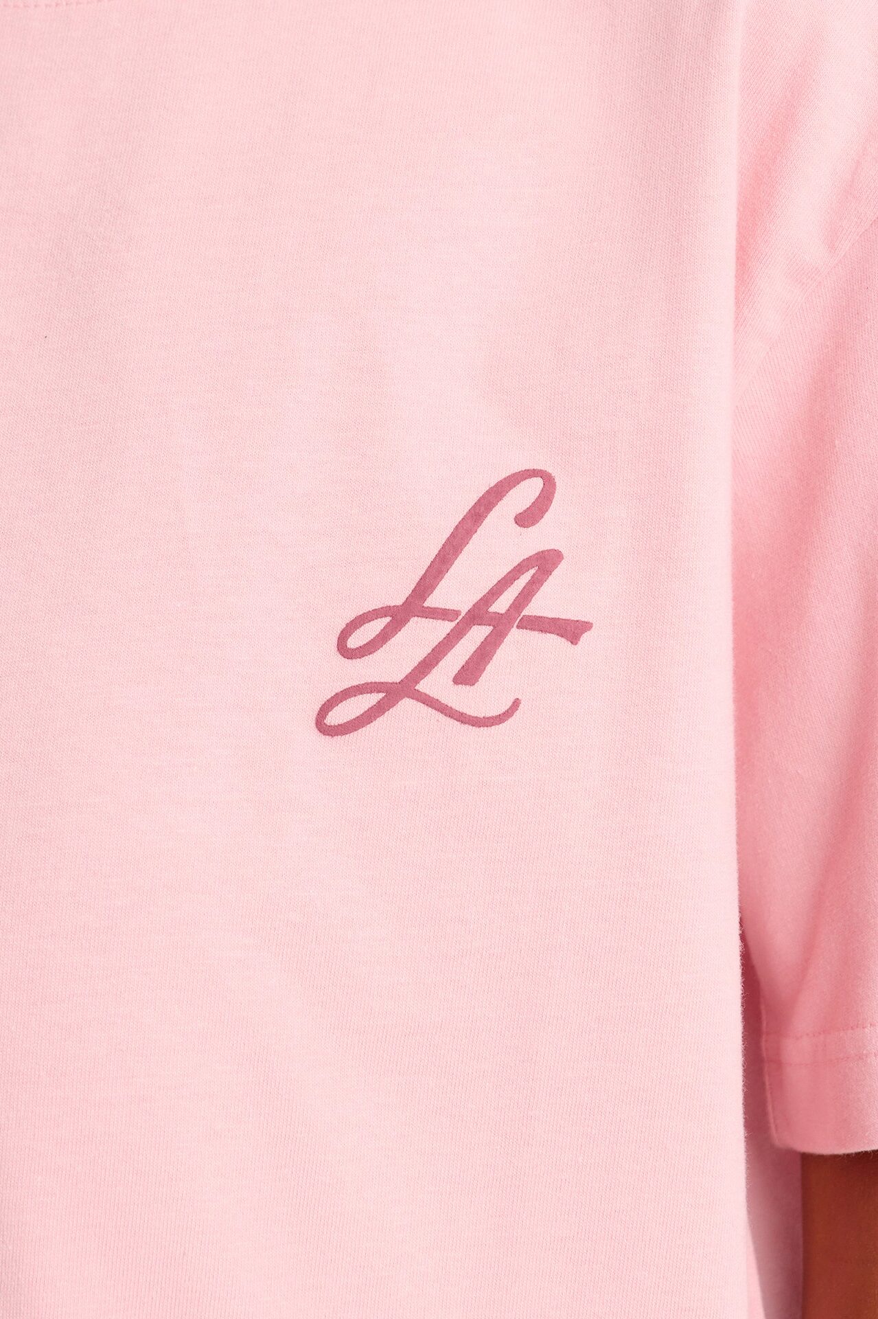 Mini LA Vibe Short Sleeve Front/Back Tee - Blush