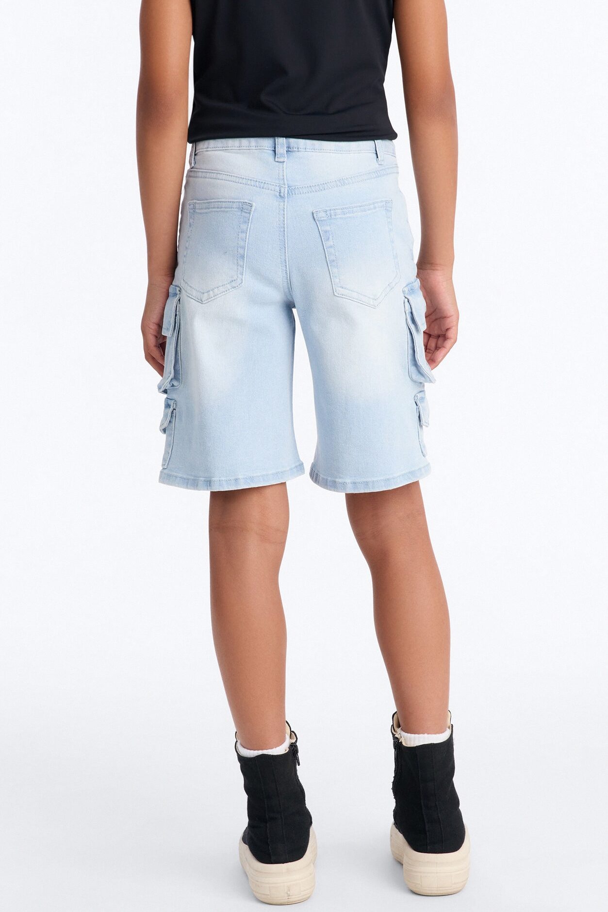 Mini There's A Way Jorts - Light Wash