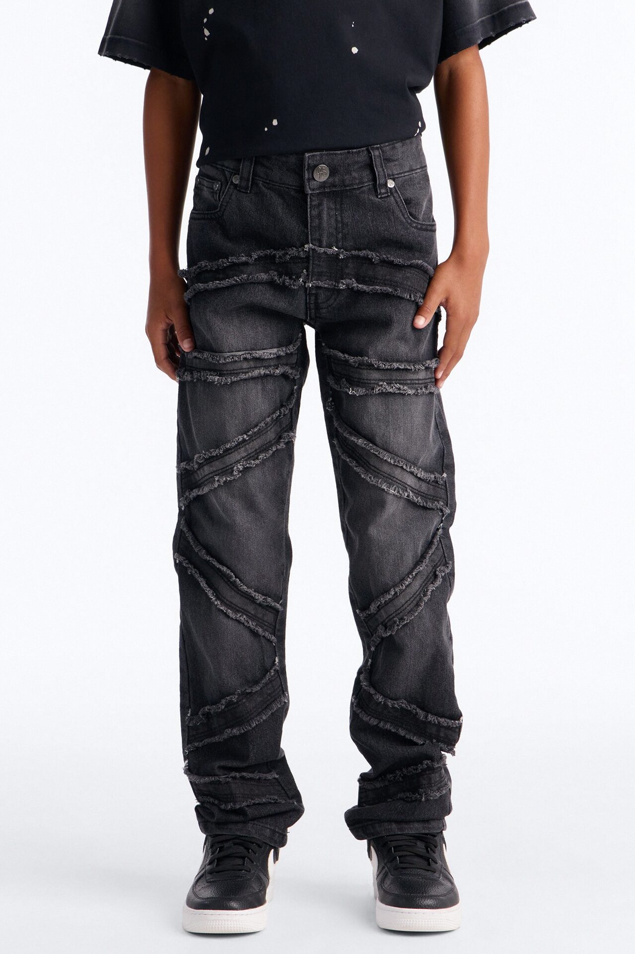Mini We'll See Fray Jeans - Black